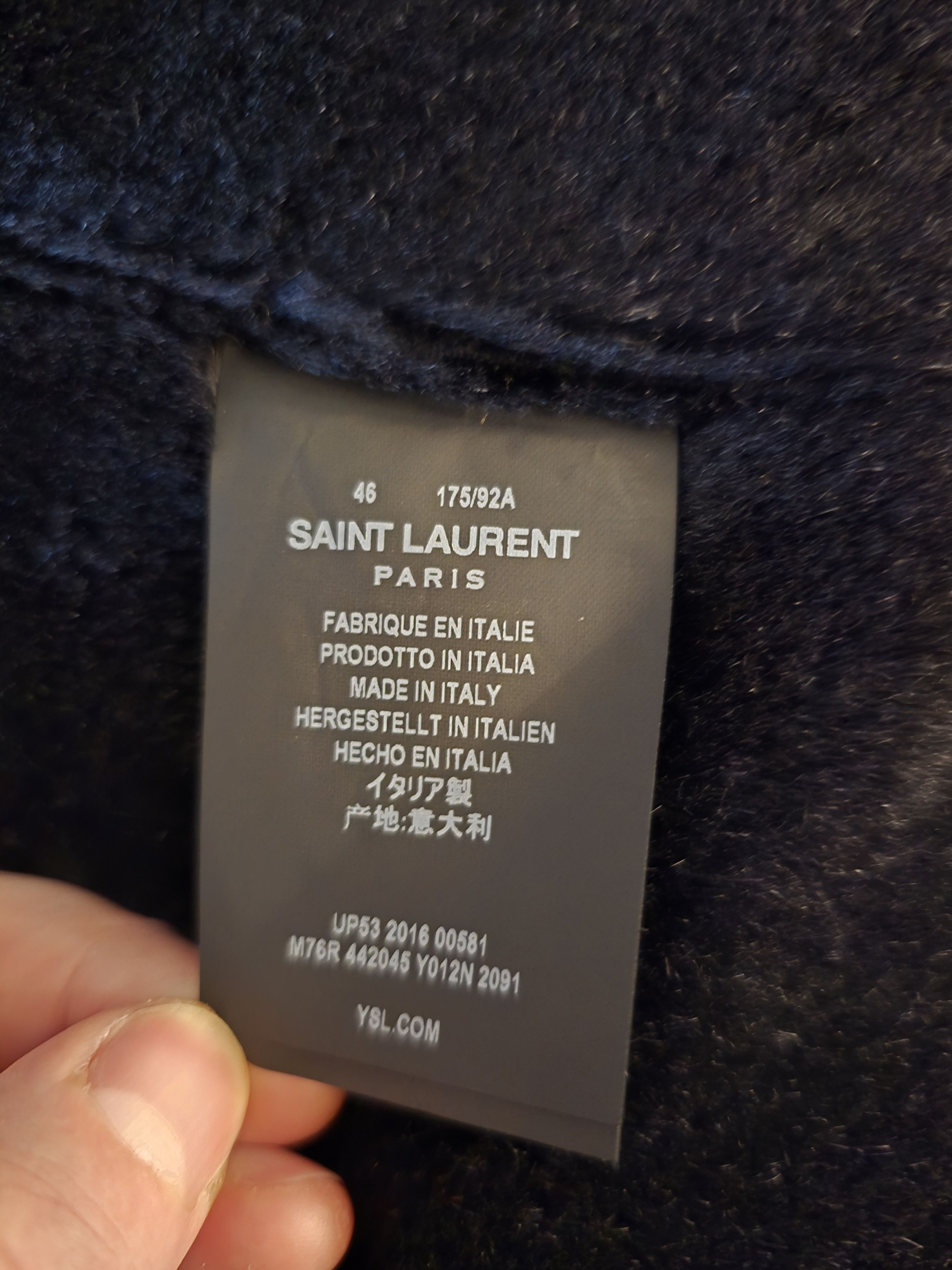 Hedi Slimane YSL Canadian Tapestry Coat / AW16 Palladium Napoleon Coat Size US S / EU 44-46 / 1 - 5 Thumbnail