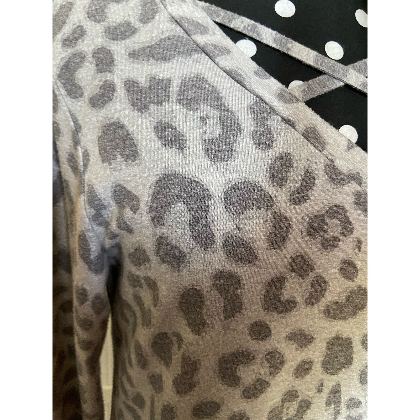 Other Simply Southern Womens Tunic Size Small Gray Leopard Print Size S / US 4 / IT 40 - 4 Thumbnail