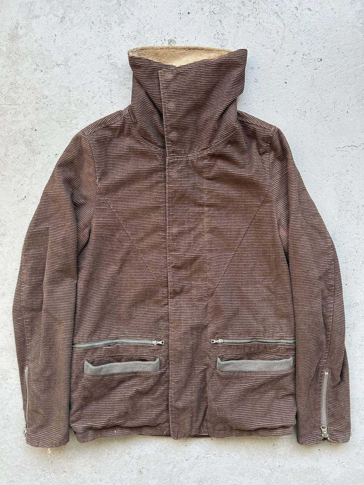 Undercover Undercover AW05 Arts & Crafts Corduroy Fur Lined Moto Jacket Size US M / EU 48-50 / 2 - 1 Thumbnail