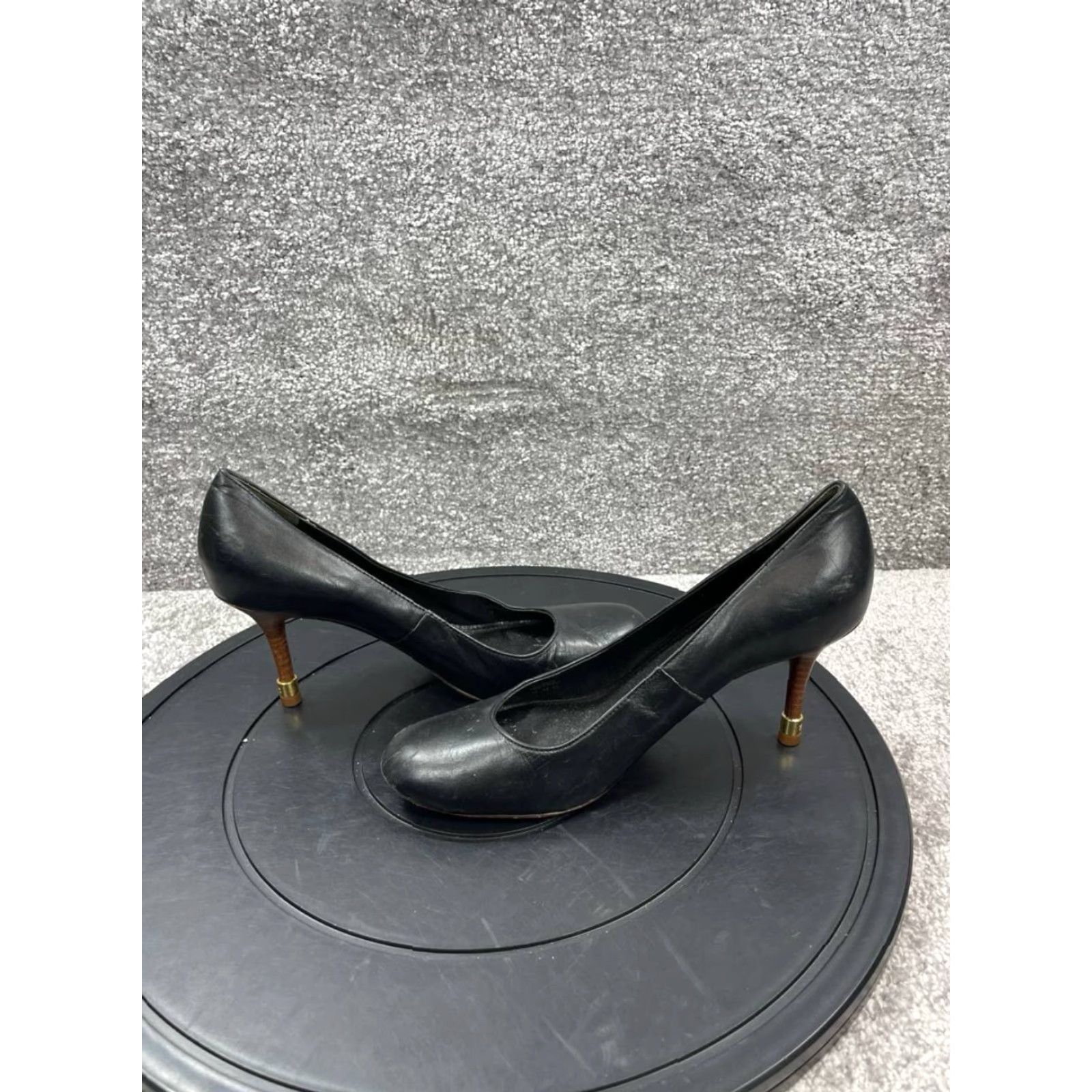 Tory Burch VINTAGE Tory Burch Heel Pumps Women Size 7 M Leather Black Stiletto Slip On Party/Cocktail Size US 5 / IT 35 - 7 Thumbnail