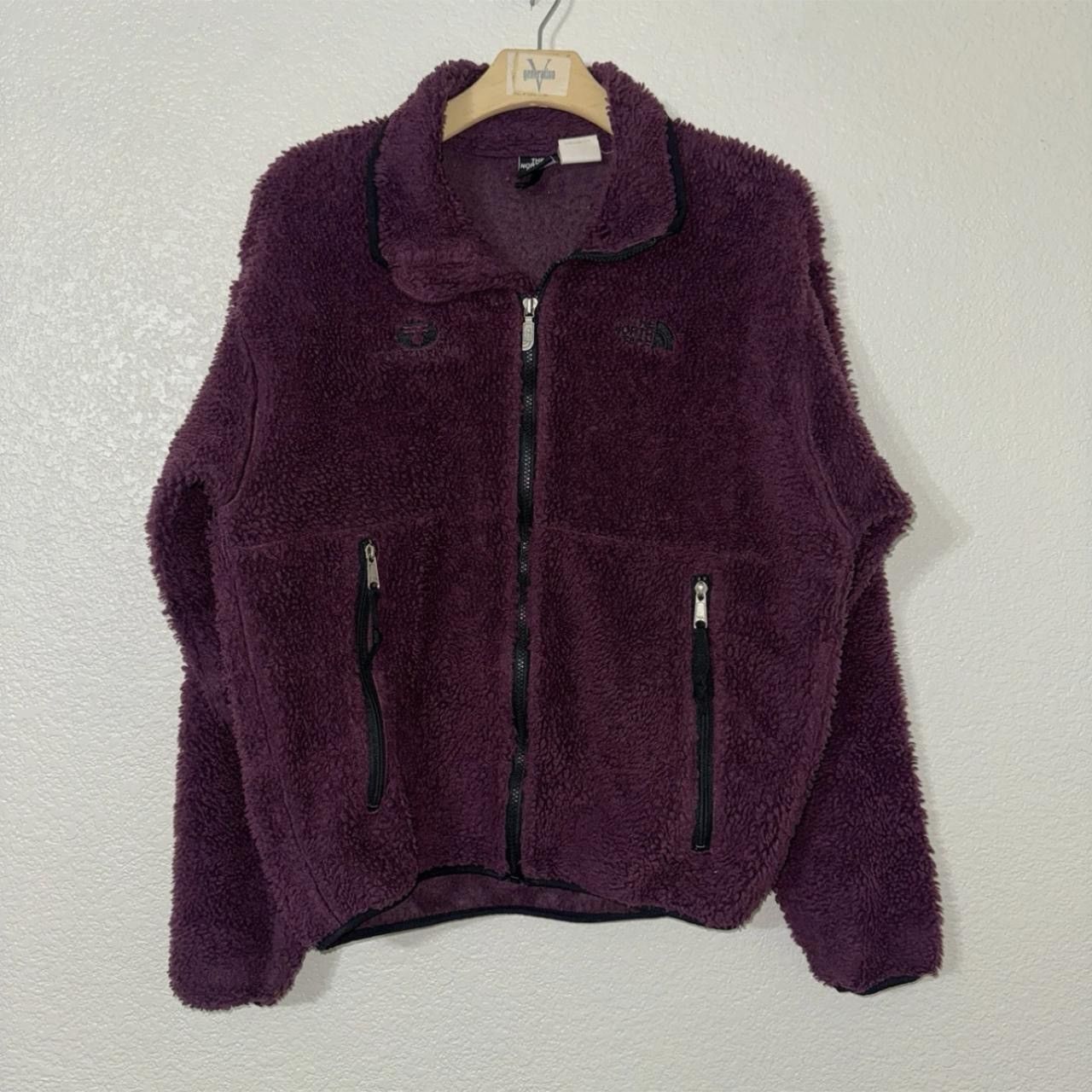 The North Face Vintage Plum Purple Northface Deep Pile Sweater Size US S / EU 44-46 / 1 - 1 Thumbnail