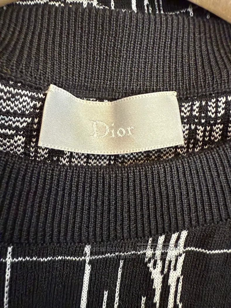 Dior Dior Black and white line woollen sweater Size US S / EU 44-46 / 1 - 5 Thumbnail