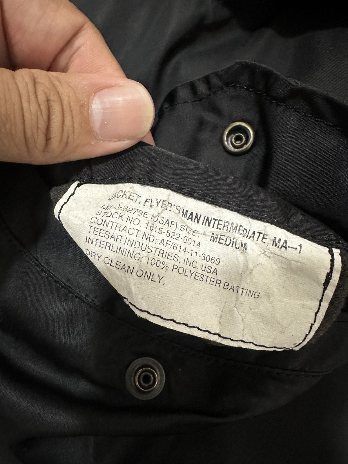 Vintage Vintage MA-1 Flight Jacket Teesar industries Inc Made in USA Size US M / EU 48-50 / 2 - 3 Thumbnail