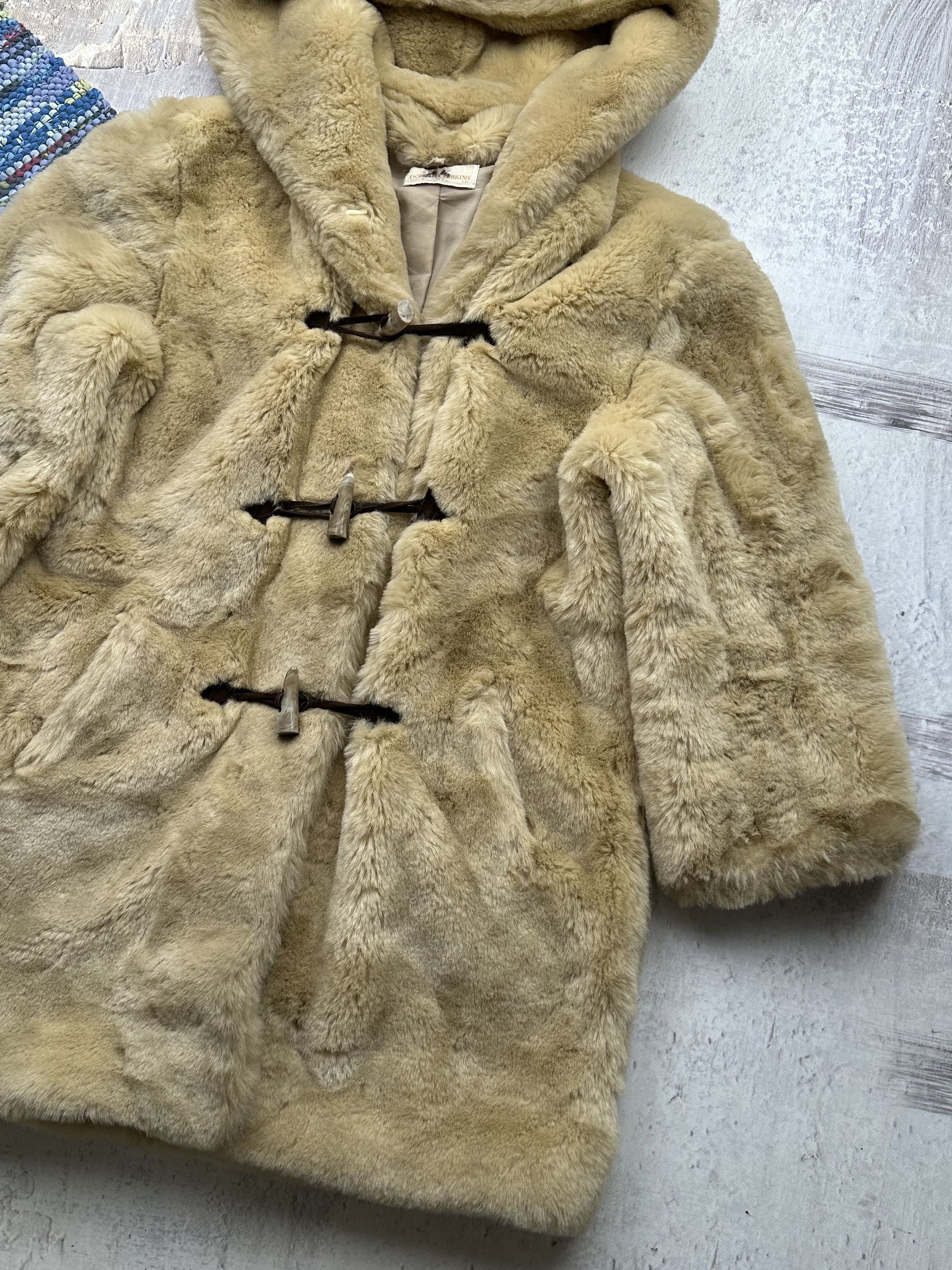 Japanese Brand Vintage Faux Fur Coat A130(52) Size L / US 10 / IT 46 - 5 Thumbnail