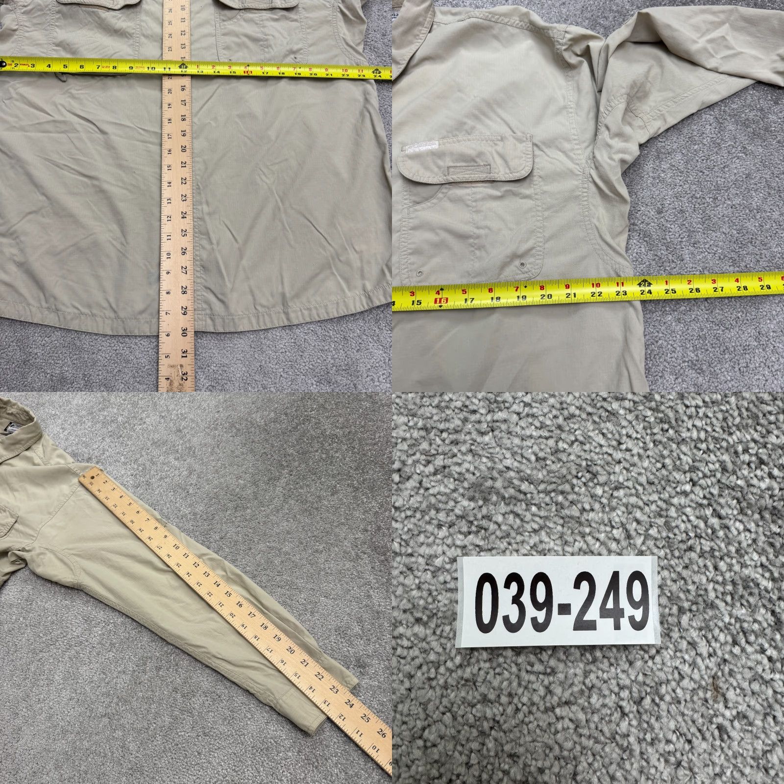 Vintage Columbia Button-Up Shirt Men L Beige Nylon Long Sleeve Outdoor Classic Vintage No Size US L / EU 52-54 / 3 - 9 Thumbnail