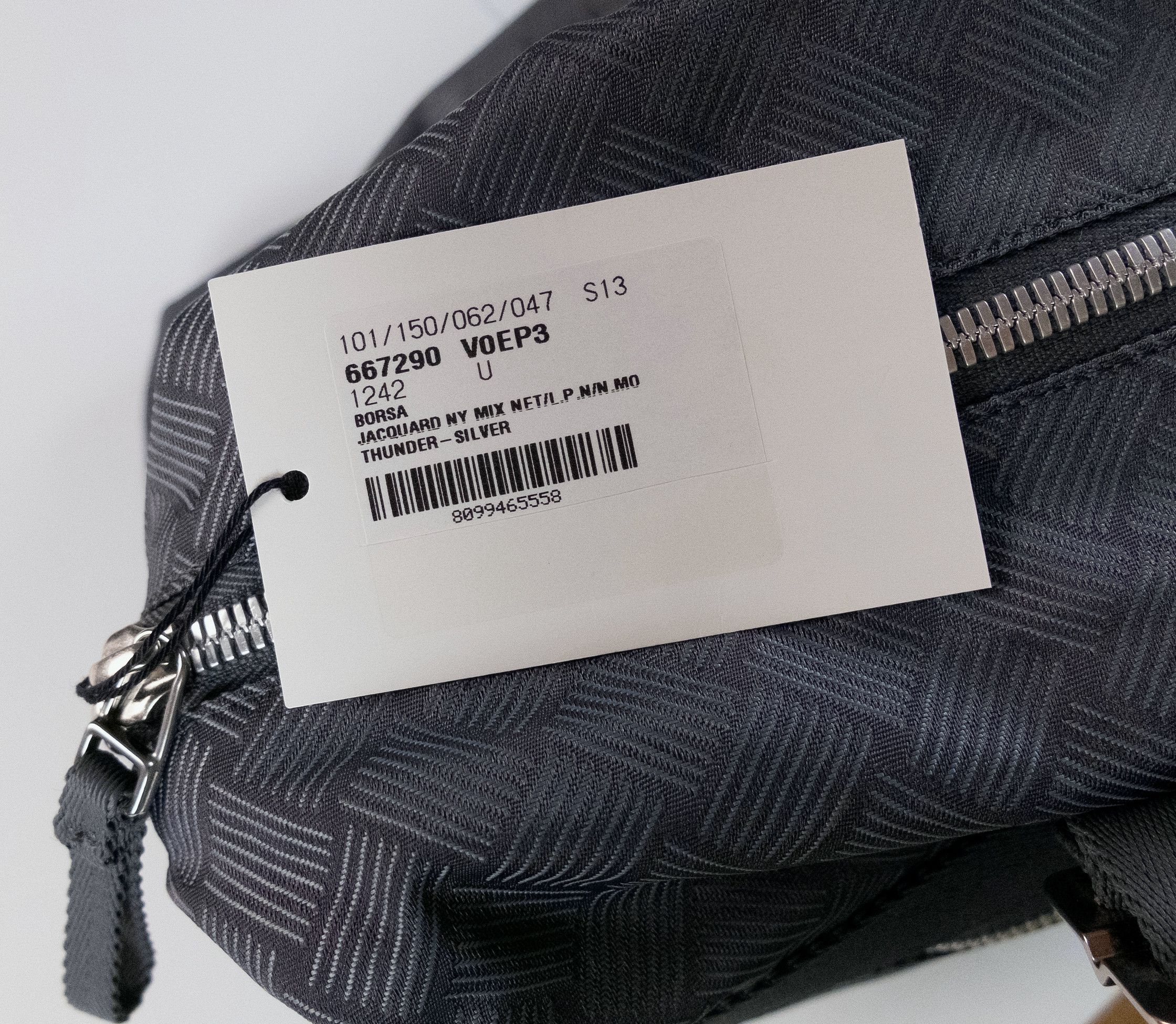 Bottega Veneta BOTTEGA VENETA Alto gray intreciato pattern duffle bag Size ONE SIZE - 8 Thumbnail