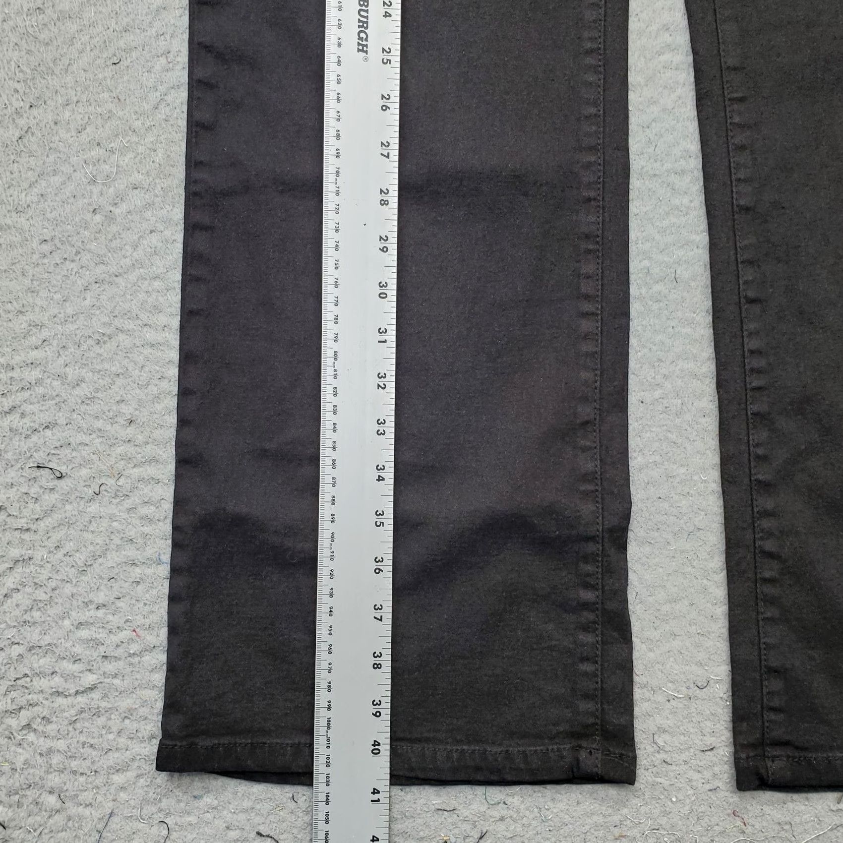 Vintage Diane Gilman DG2 Pants Womens 1X Black Stretch Wide-Leg Elastic Waist Casual Size 40" / US 18 - 3 Thumbnail
