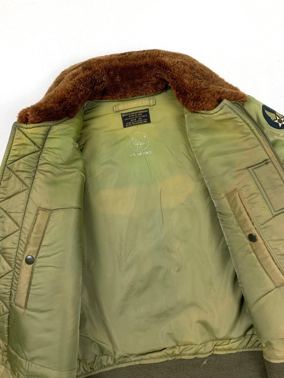 Buzz Rickson's Vintage Bomber B15 Buzzricksons Military Size US L / EU 52-54 / 3 - 3 Thumbnail