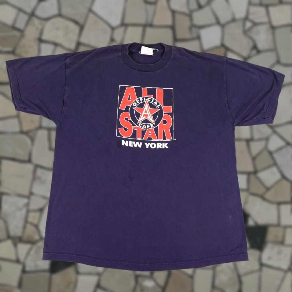 Vintage VINTAGE All Star Cafe Shirt Mens 2XL Purple 90s City Sports T-Shirt Mens 2XL Size US XXL / EU 58 / 5 - 1 Thumbnail
