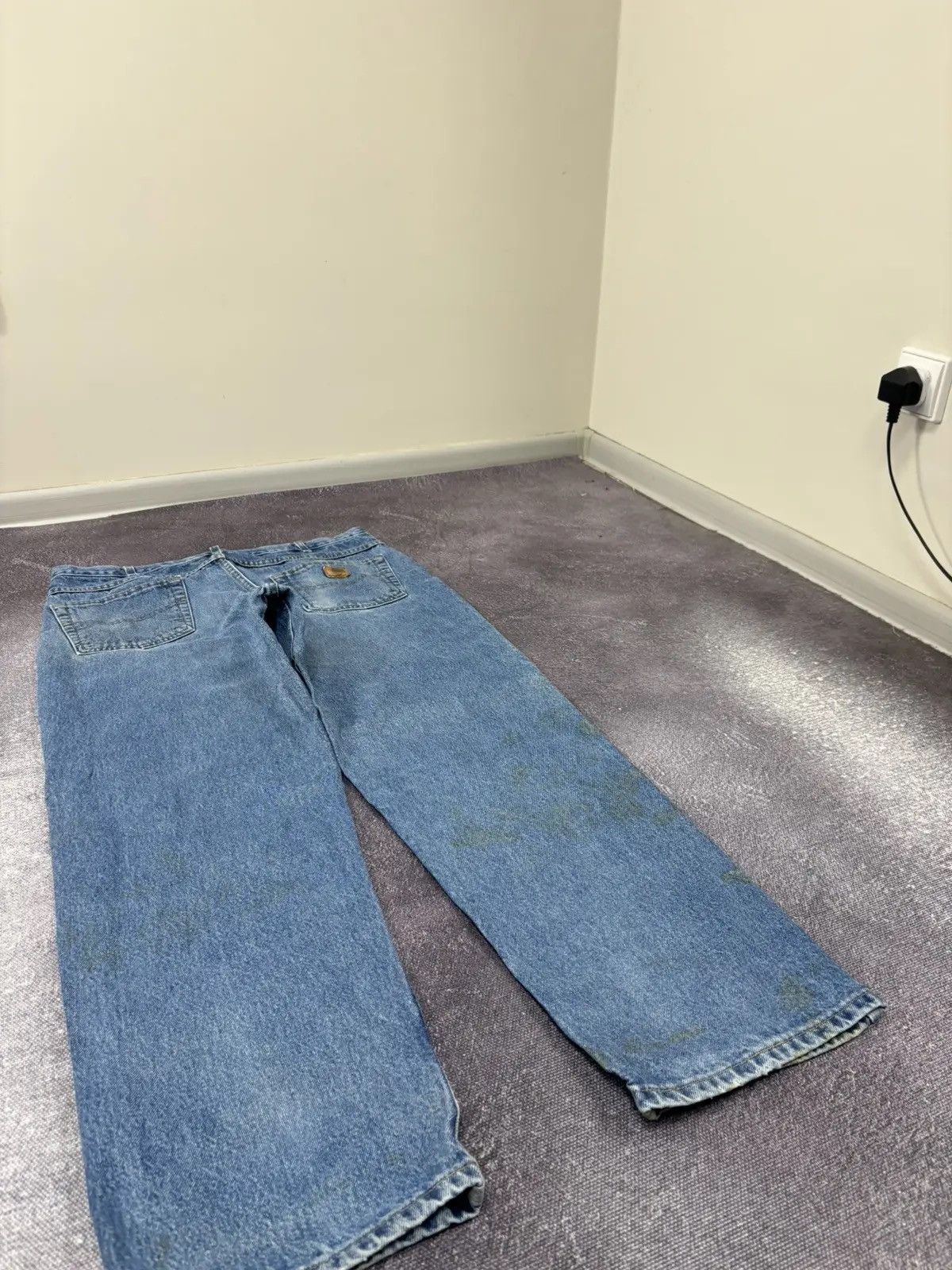 Carhartt × Vintage Vintage Carhartt Relaxed Fit Blue Hype Denim Baggy Jeans Size US 38 / EU 54 - 3 Thumbnail