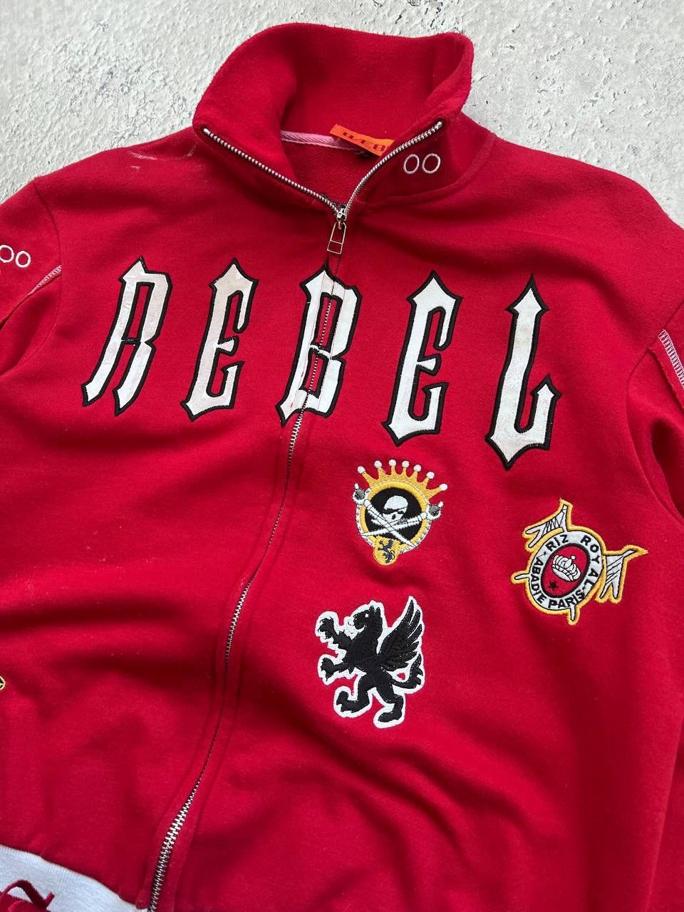 Affliction × Le Grande Bleu (L.G.B.) Y2K Japanese Crazy TRASHED Studded Punk LGB STYLE Hoodie Size US M / EU 48-50 / 2 - 4 Thumbnail