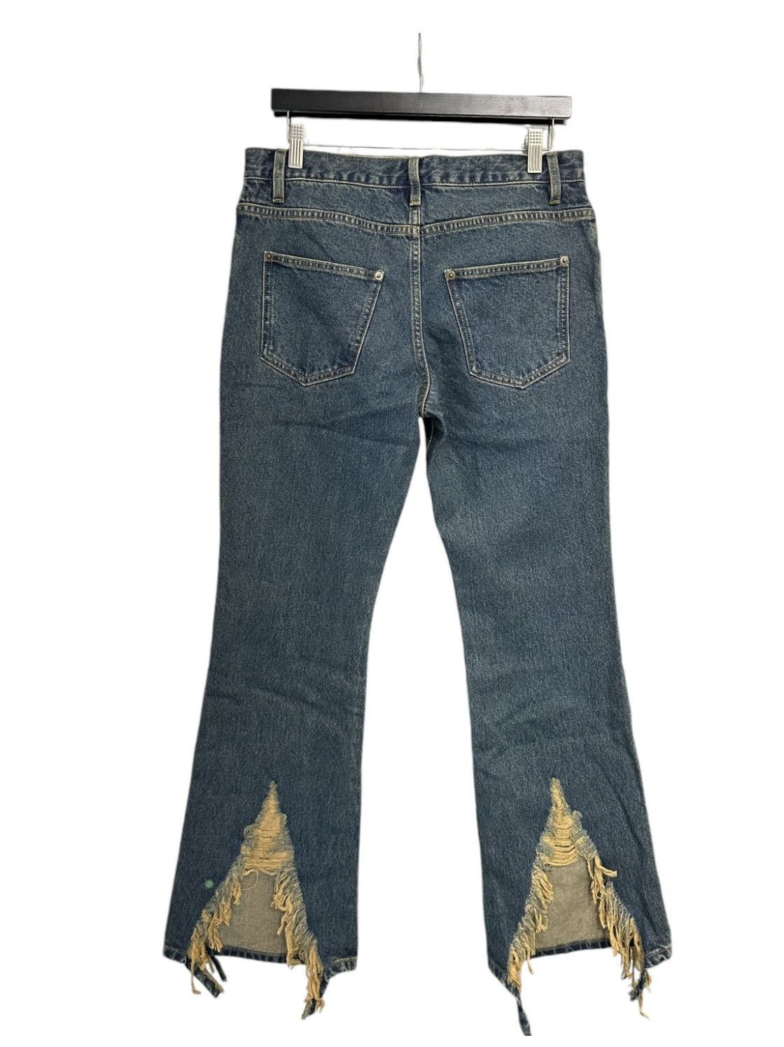 Japanese Brand Jun Nakayama FW24 Crash Denim Pants Indigo Size 28 Size US 28 / EU 44 - 2 Thumbnail