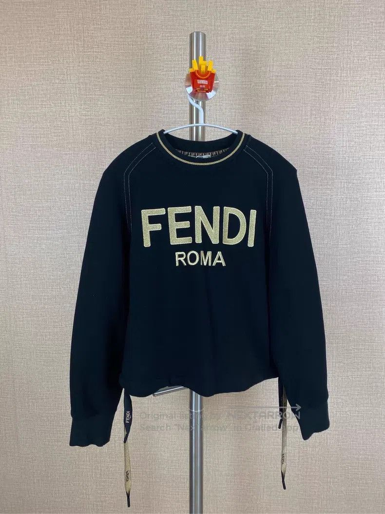 Fendi Fendi Glitter Logo Sweatshirt Size XS / US 0-2 / IT 36-38 - 1 Thumbnail
