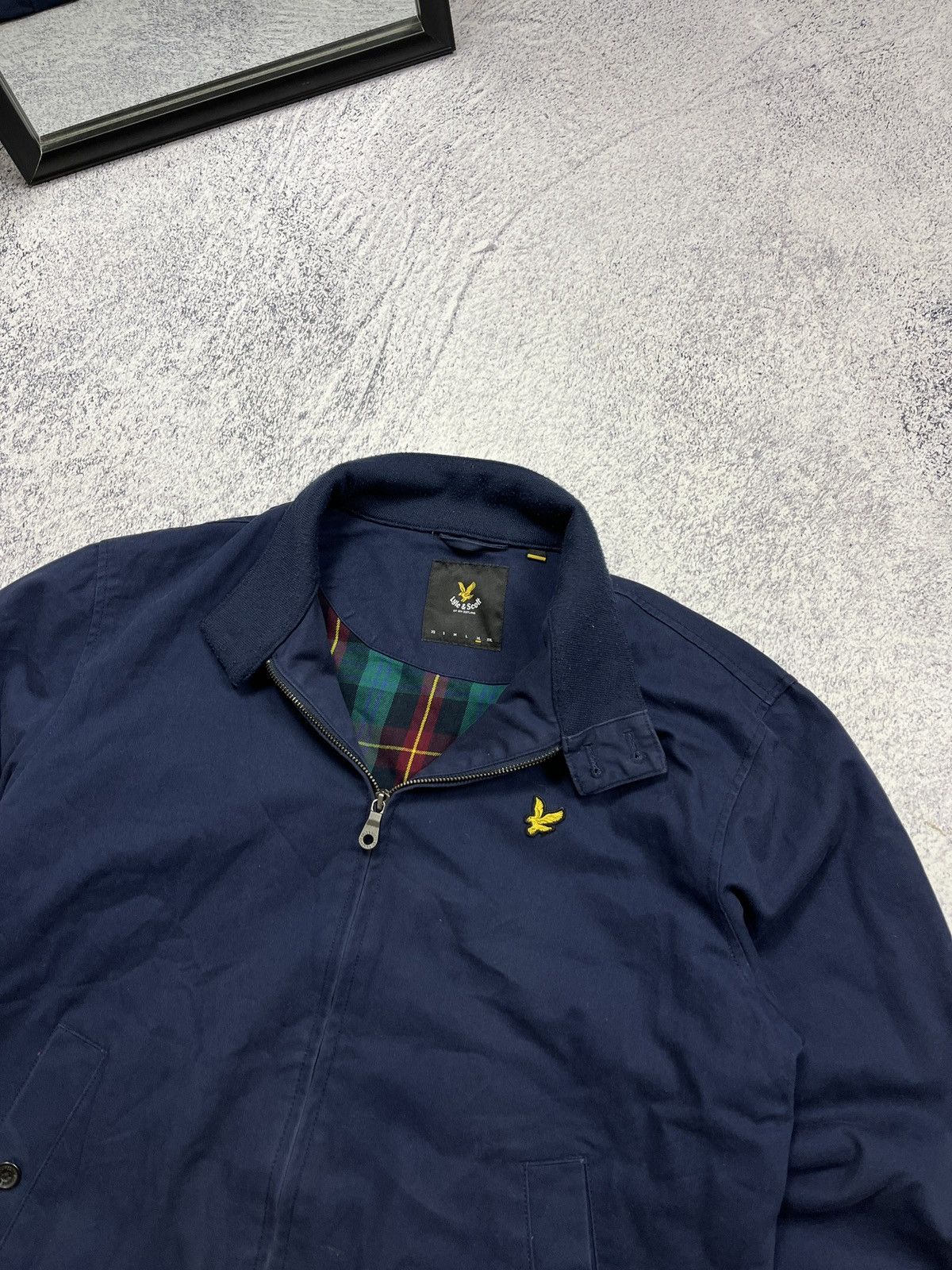 Lyle & Scott Lyle&Scott Plaid Lined Collared Bomber Jacket Old Money Size US XL / EU 56 / 4 - 4 Thumbnail