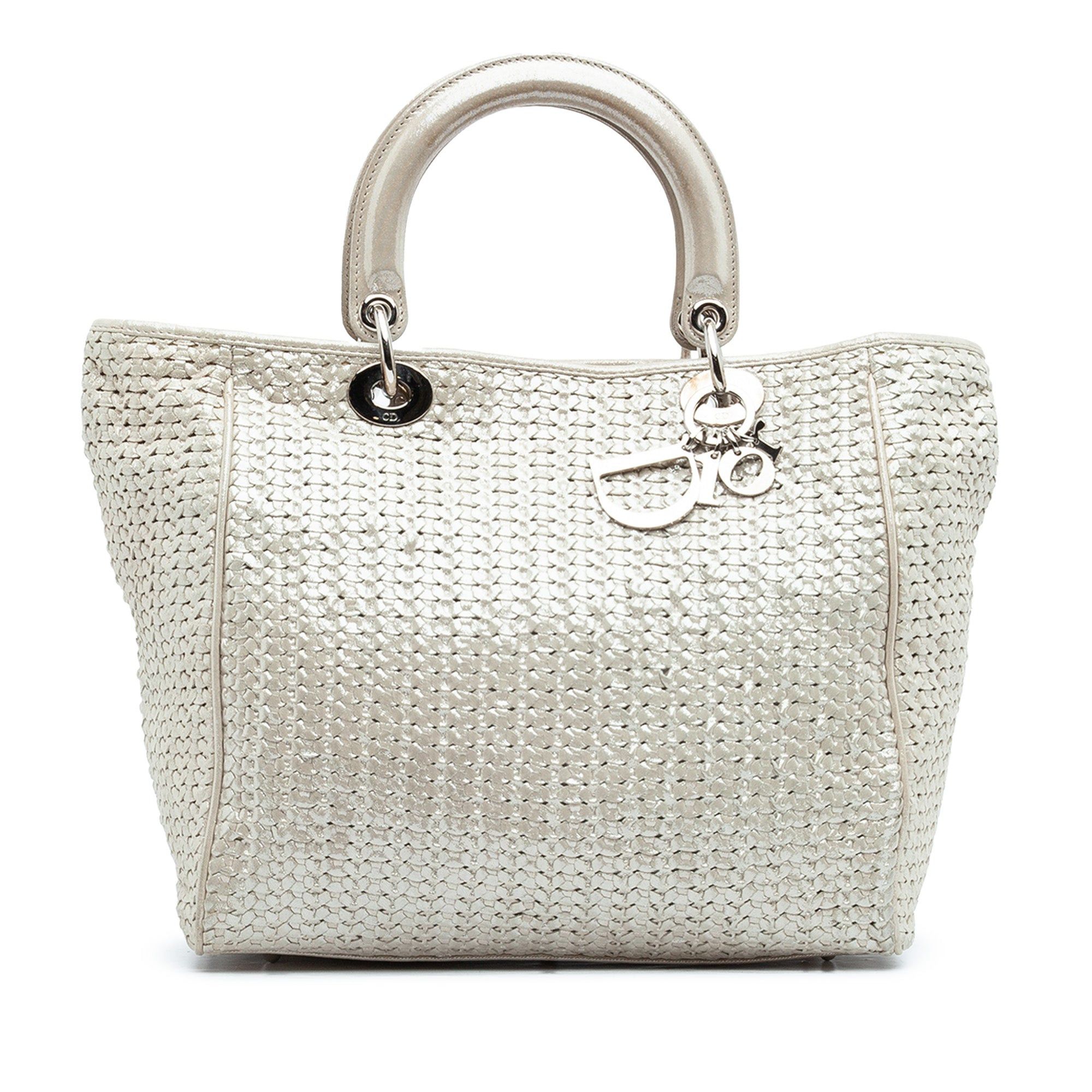 Dior Medium Woven Iridescent Calfskin Soft Lady Dior Size ONE SIZE - 1 Thumbnail