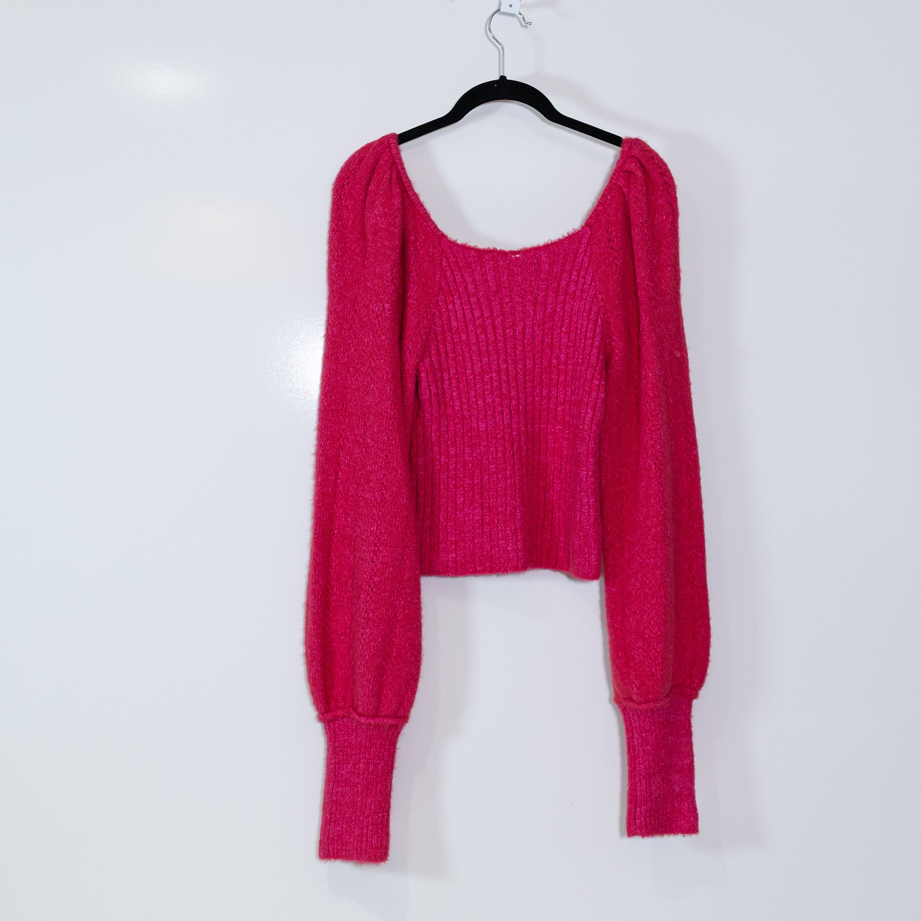 Free People Free People Katie Ribbed Knit Brushed Puff Size M / US 6-8 / IT 42-44 - 4 Thumbnail