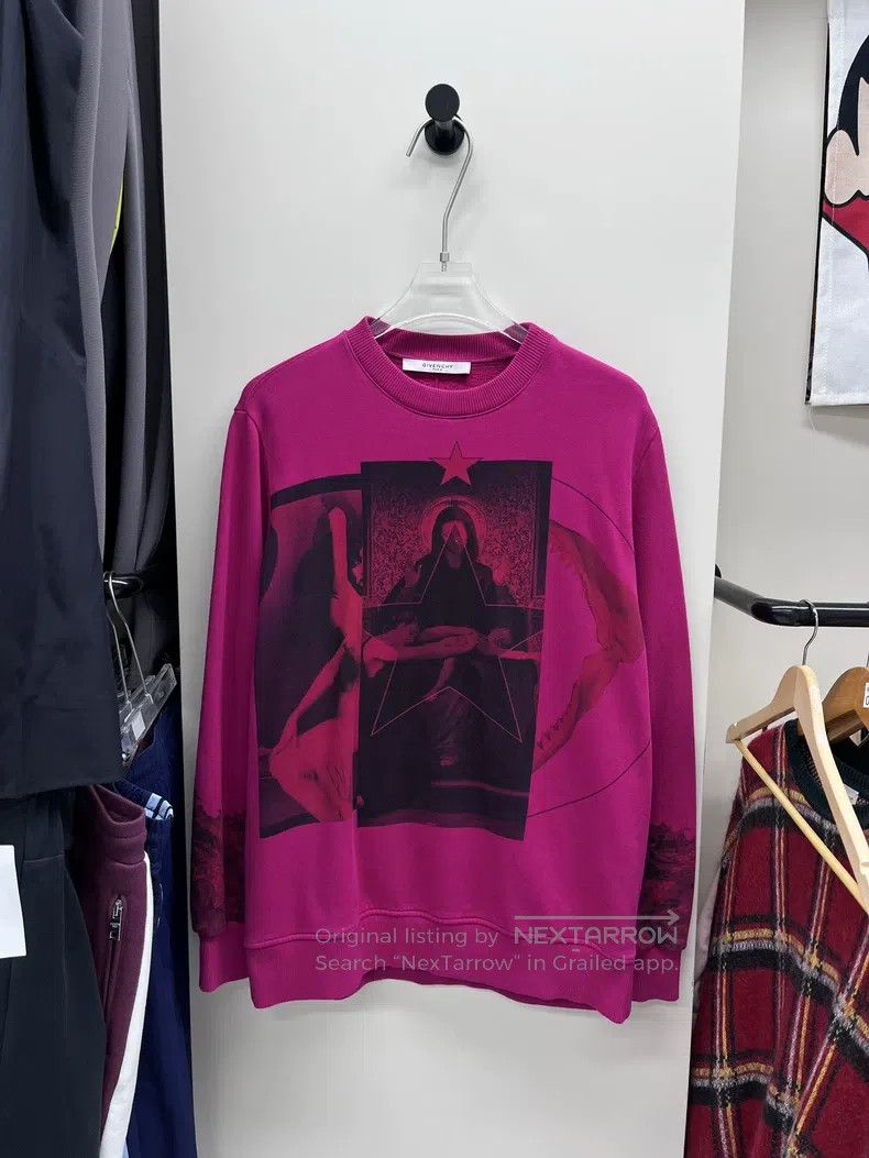 Givenchy Fuchsia Madonna Hoodie