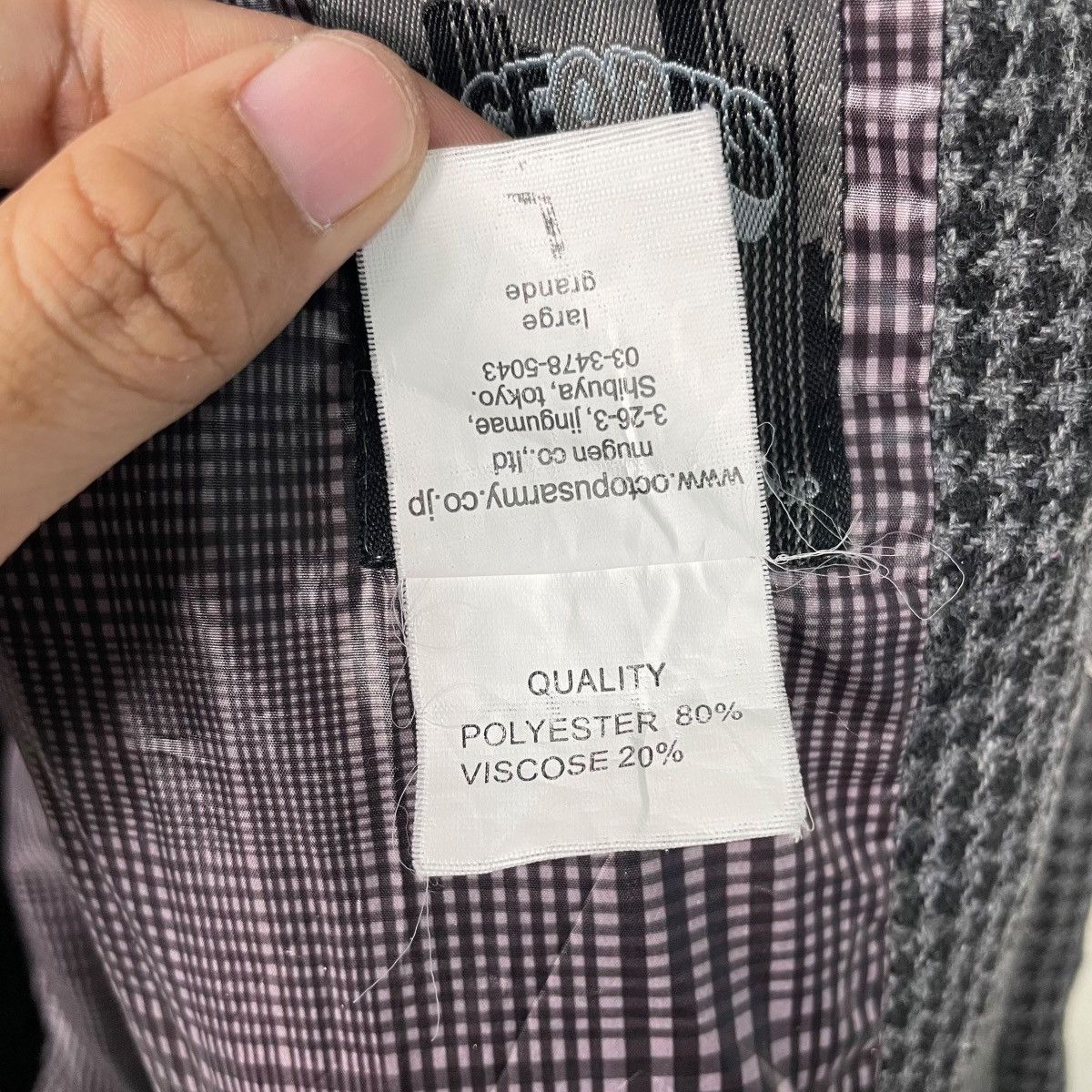 Japanese Brand Japanese Brand Octopus Army Houndstooth Zipper Bomber Size US M / EU 48-50 / 2 - 17 Thumbnail