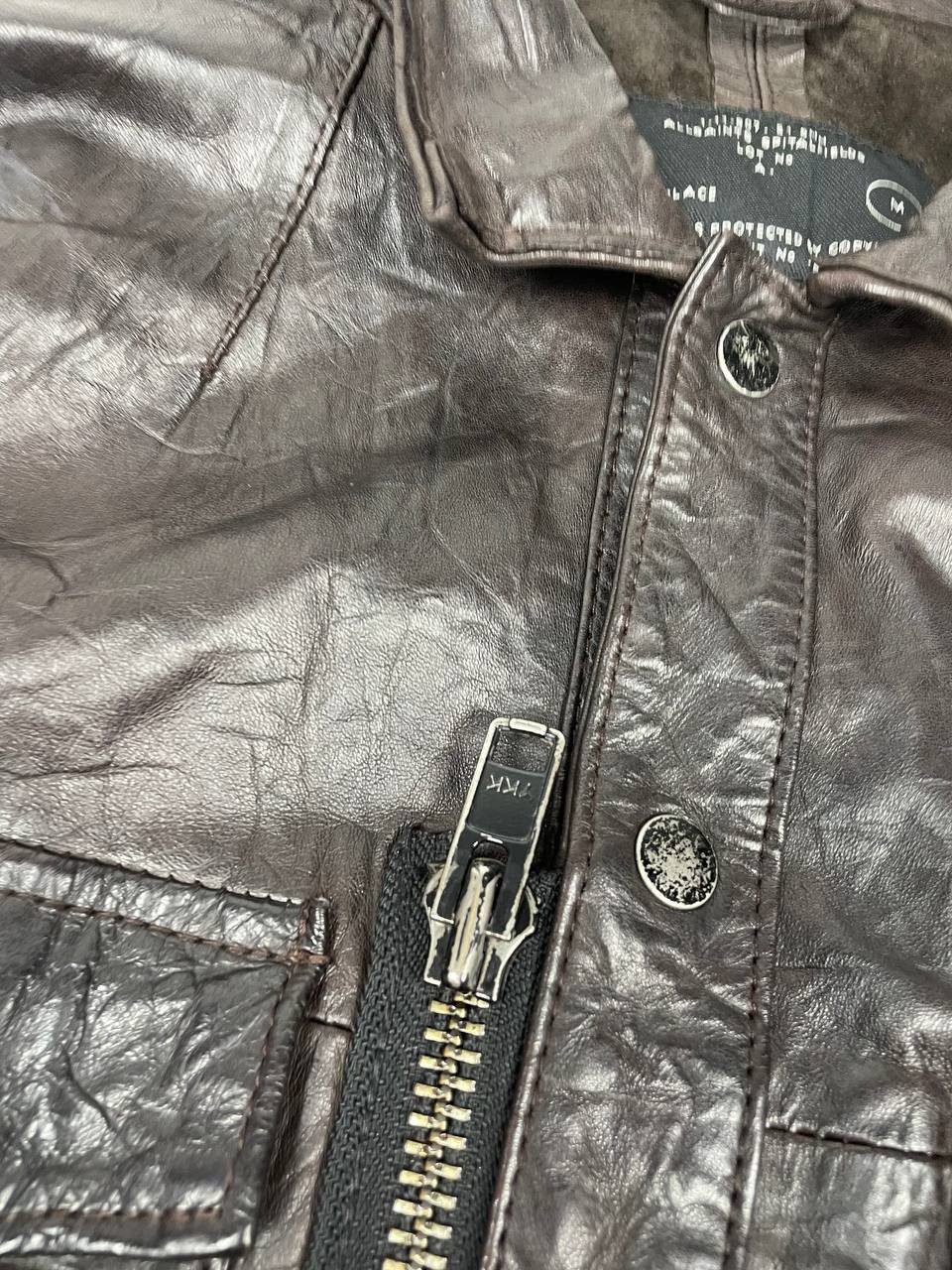 Allsaints Allsaints Enemy Leather Shirt Jacket Brown Men Size M Size US M / EU 48-50 / 2 - 5 Thumbnail