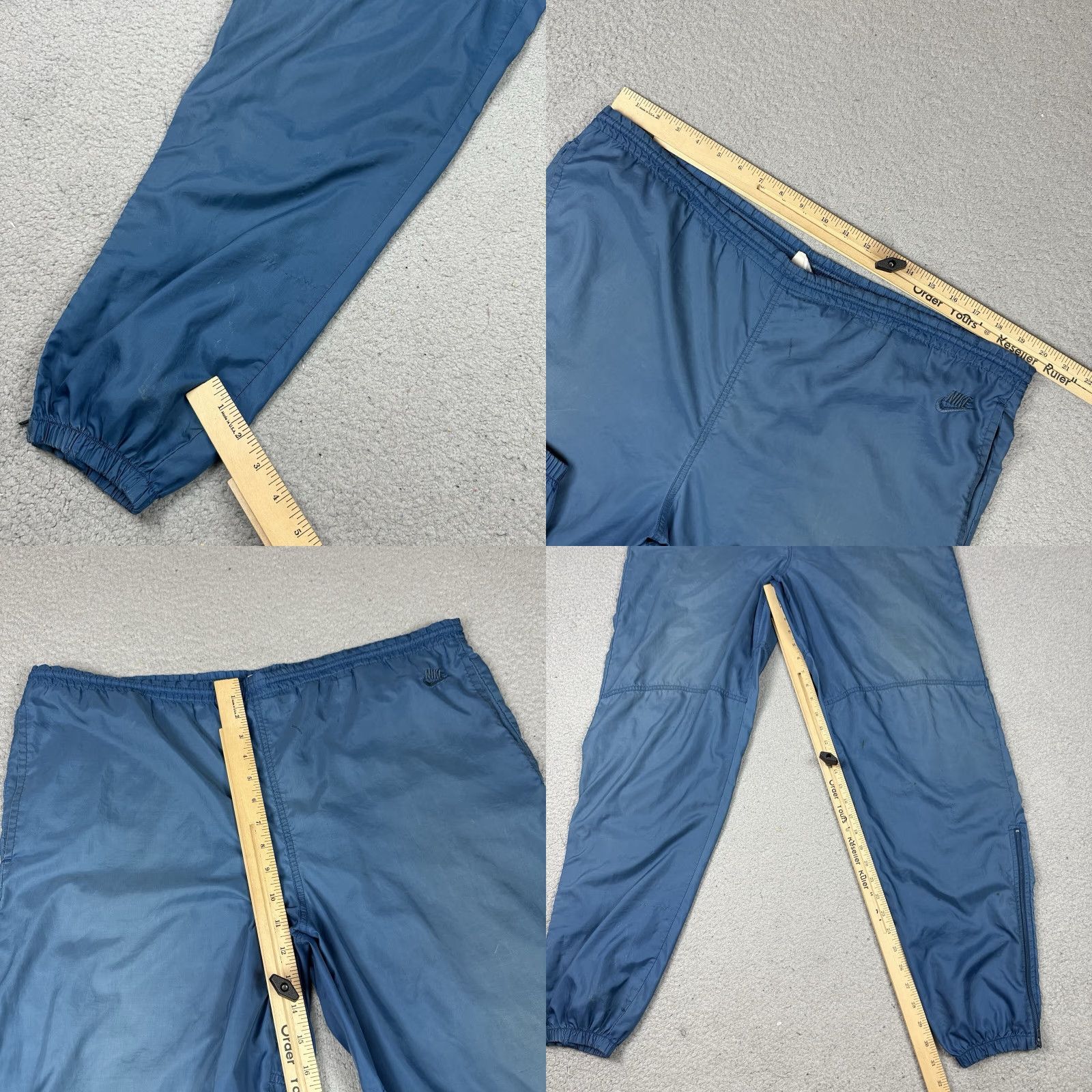 Nike VINTAGE Nike Pants Mens L Blue Nylon Jogger Windbreaker Track 80s Rare Vtg L Modern Classic 90s Logo Men Size US 33 - 10 Thumbnail