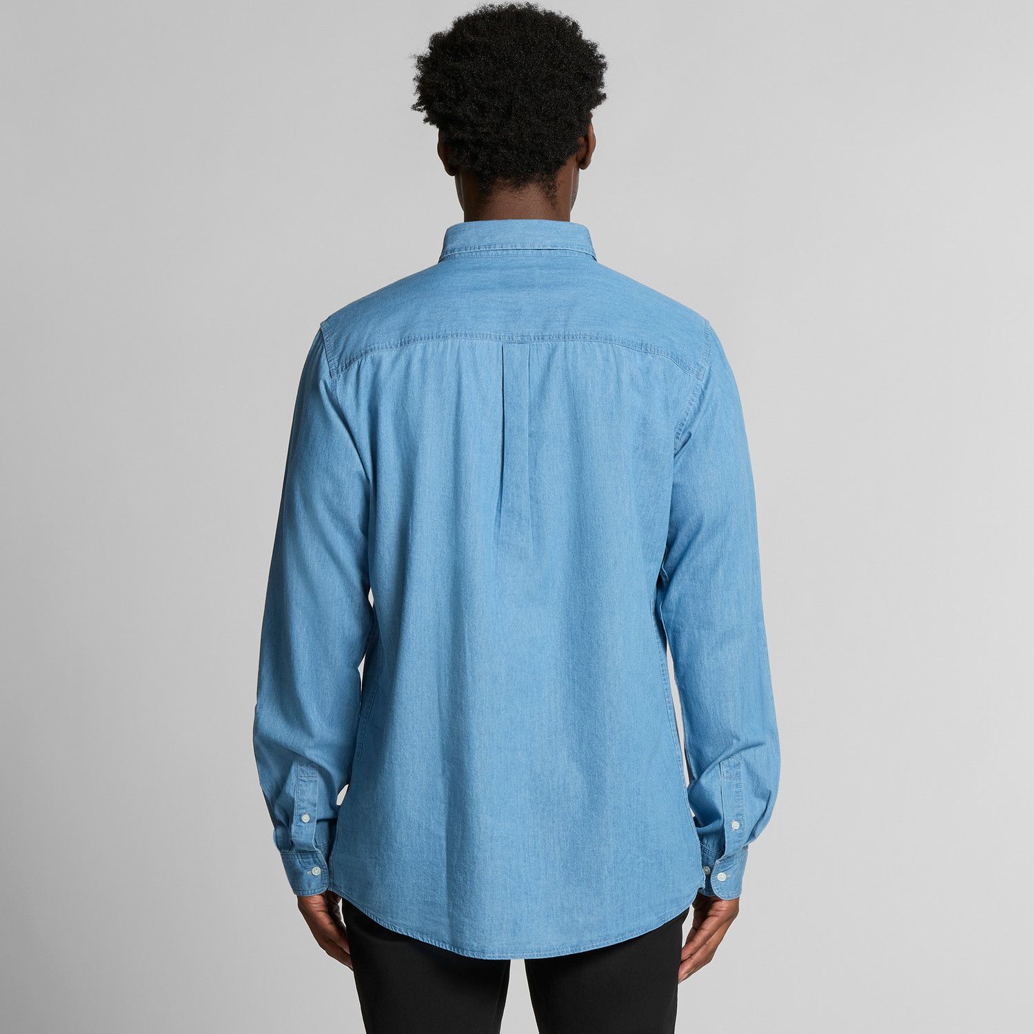 AS Colour Denim Button Down Shirt, High Quality AS Colour, L and XL Size US L / EU 52-54 / 3 - 2 Thumbnail