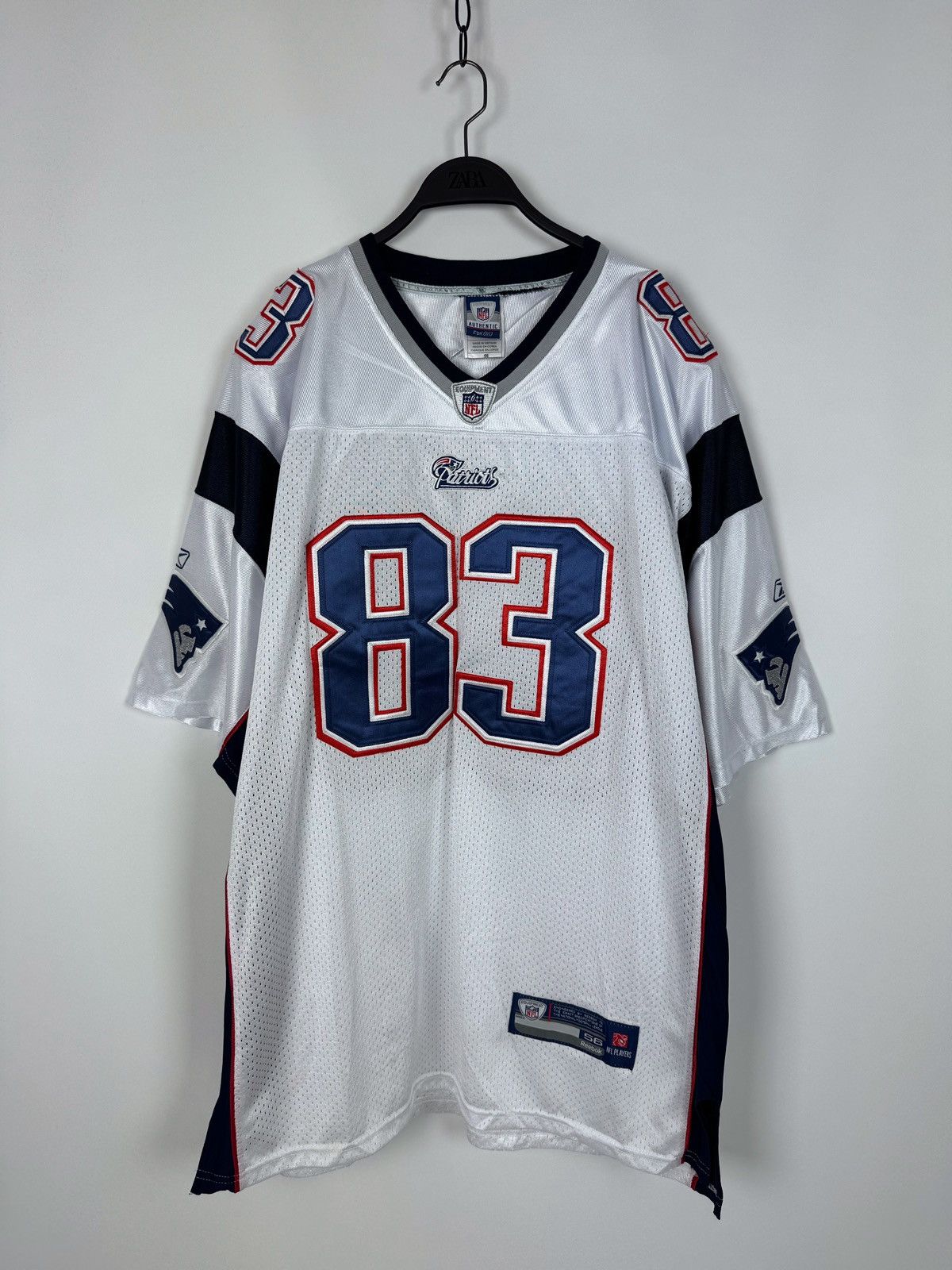 NFL × Reebok Reebok NFL Patriots #83 Welker Jersey Size US XL / EU 56 / 4 - 1 Thumbnail