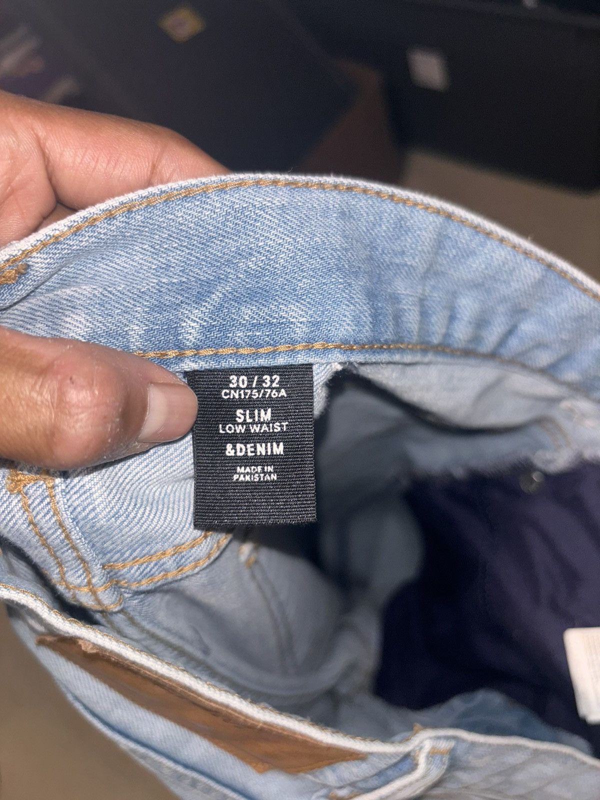 H&M H&M Jeans Mens 30x32 White Wash Denim Slim Size US 30 / EU 46 - 4 Thumbnail