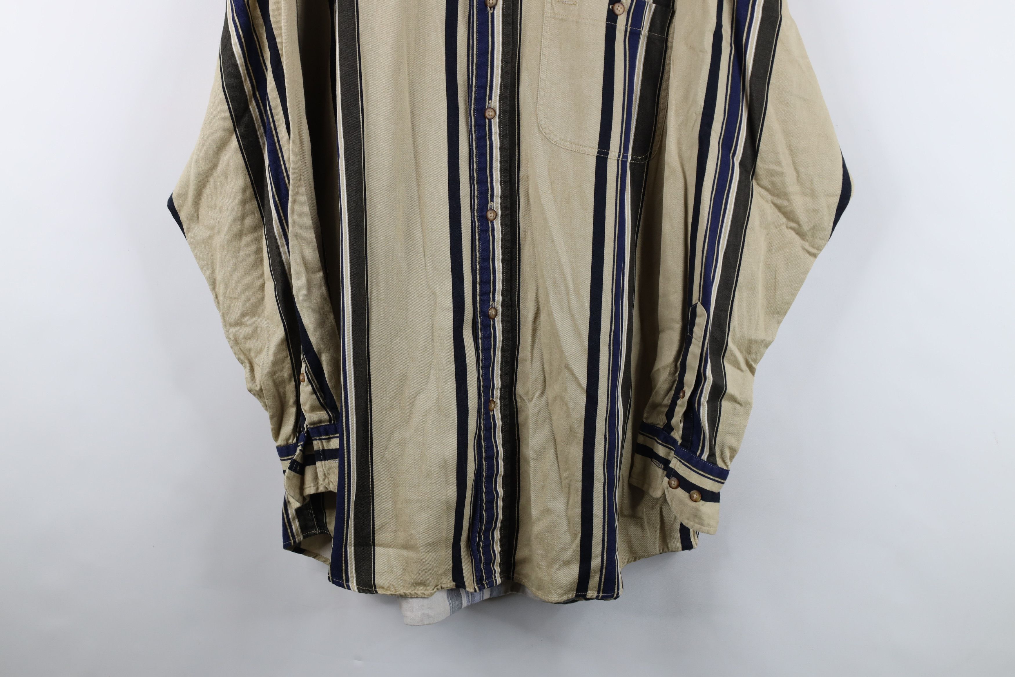 Vintage Vintage 90s Streetwear Block Collared Button Down Shirt Size US XL / EU 56 / 4 - 3 Thumbnail