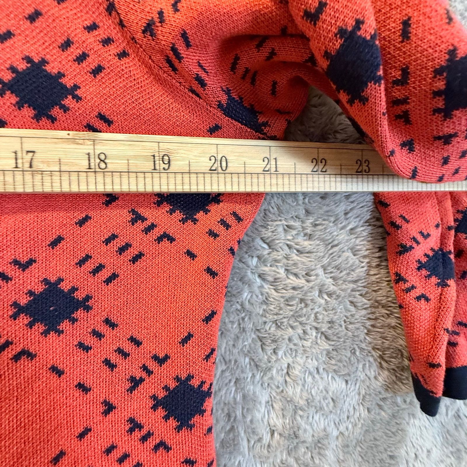 Pendleton Pendleton Silk Button Down Cardigan L Coral Red Orange Blue Size L / US 10 / IT 46 - 11 Thumbnail