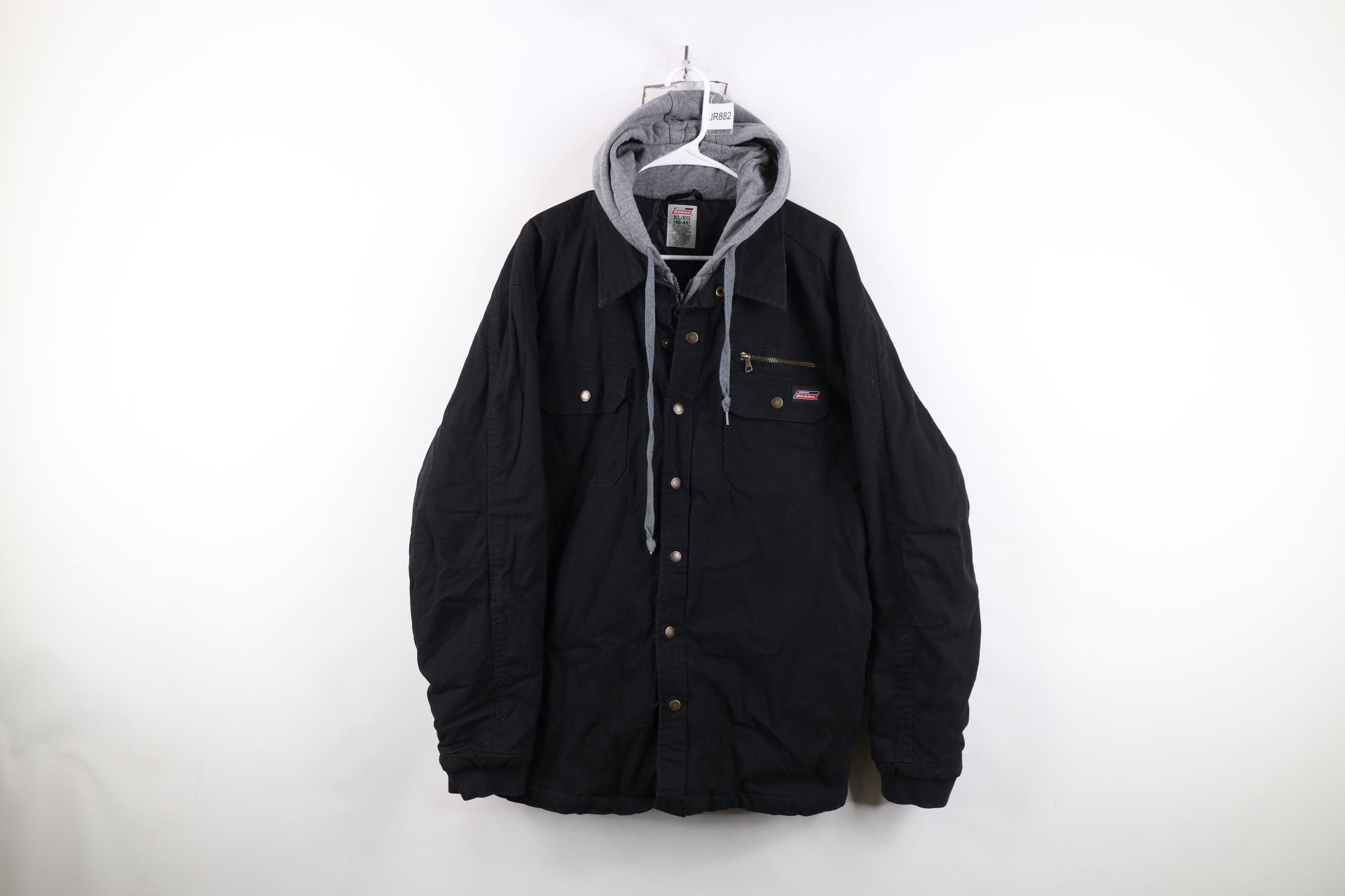 Dickies Vintage Y2K Dickies Canvas Hooded Shirt Jacket Jac Shirt Size US XL / EU 56 / 4 - 1 Thumbnail