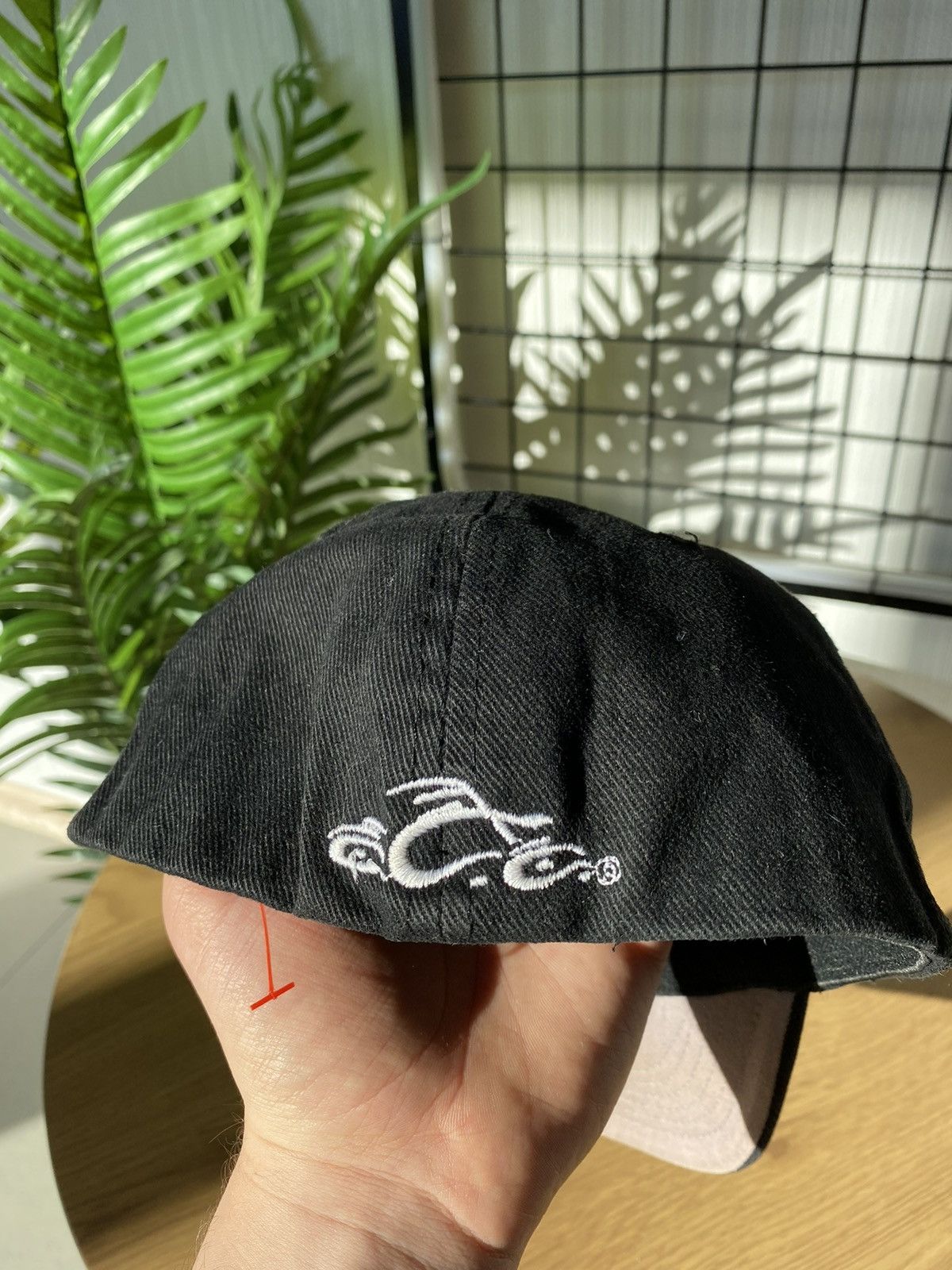Vintage Orange County Choppers Size 54 Hat Logo Black Cap Men’s Size 30 - 3 Thumbnail