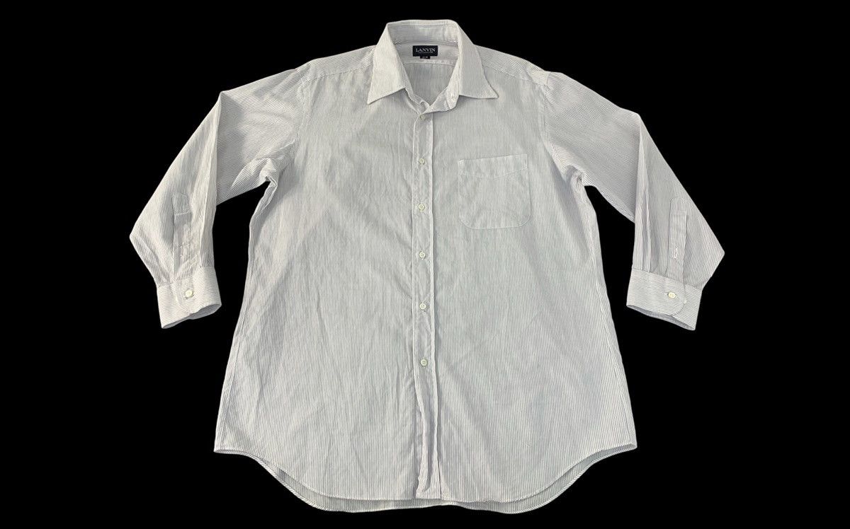 Lanvin Hype Lanvin Collection Striped Simple Button Up Office Wear Size US XL / EU 56 / 4 - 1 Thumbnail