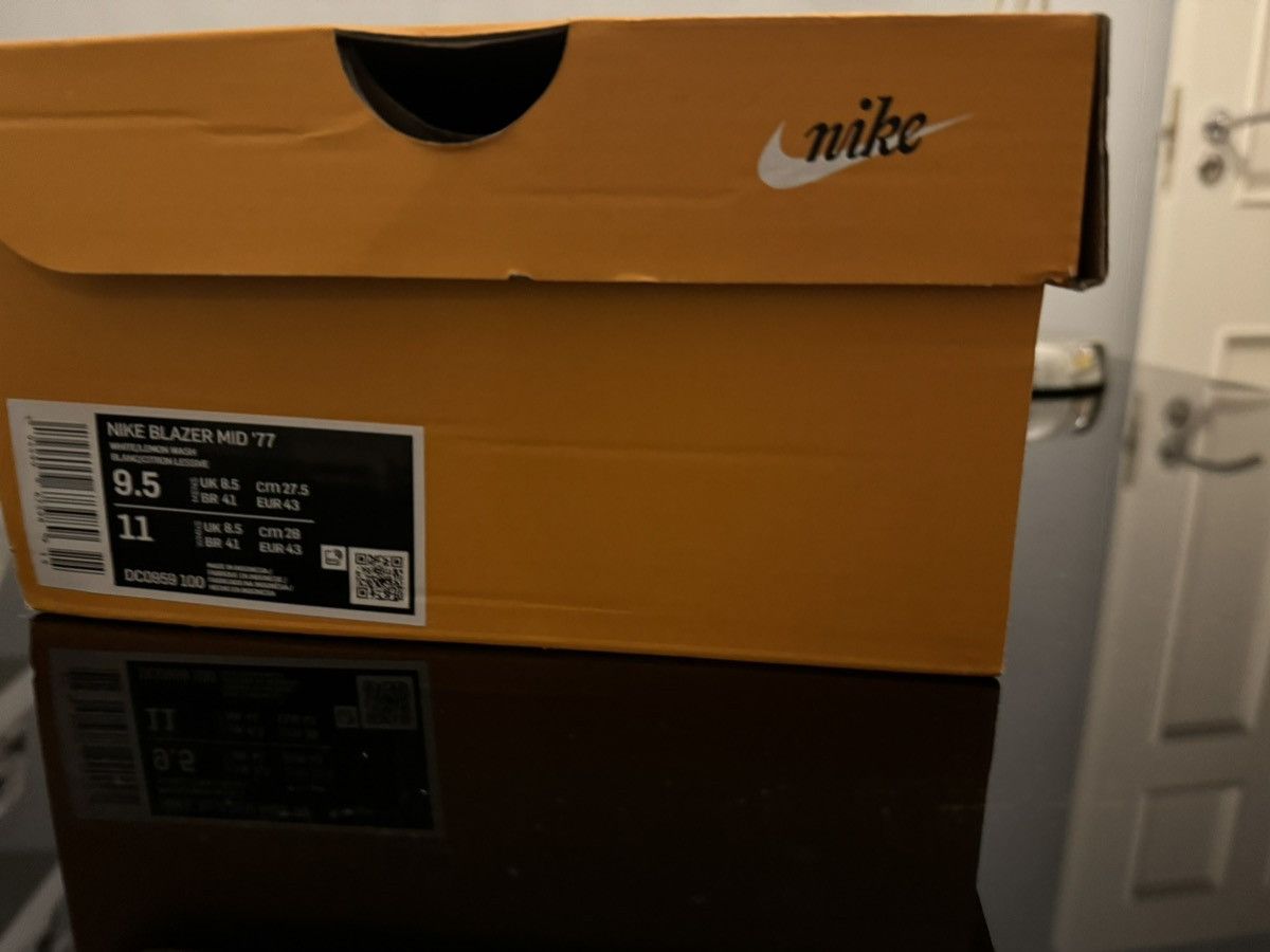 Nike Nike Blazer Mid ‘77 White, Lemon & Green US9.5/UK8.5 Size US 9.5 / EU 42-43 - 4 Thumbnail
