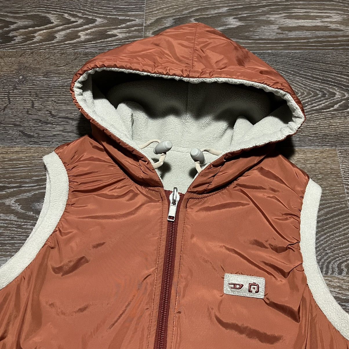 Diesel Vintage Y2K DIESEL Reversible Nylon/Fleece Womens Vest Size S / US 4 / IT 40 - 5 Thumbnail