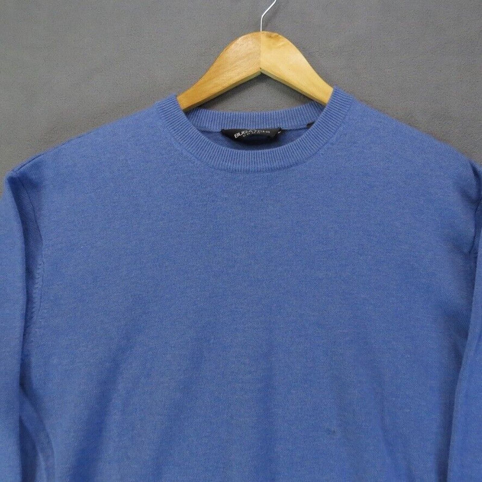 BUGATCHI Bugatchi Uomo Cashmere Sweater Mens Medium Blue Crew Size US M / EU 48-50 / 2 - 2 Thumbnail