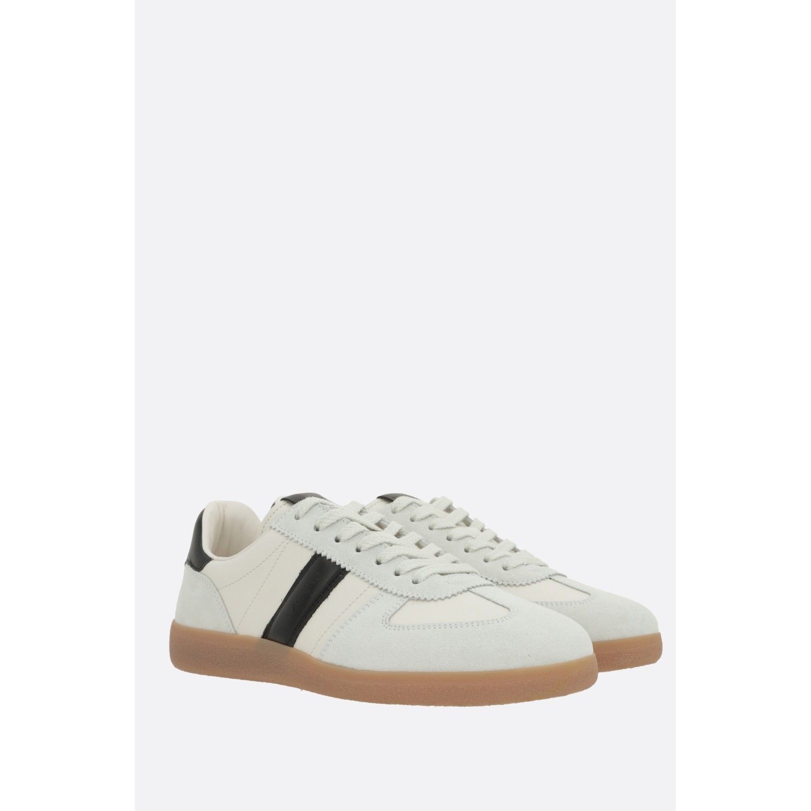 Tom Ford TOM FORD Smooth Leather White Suede Sneakers New & Authentic Size US 10 / EU 43 - 3 Thumbnail