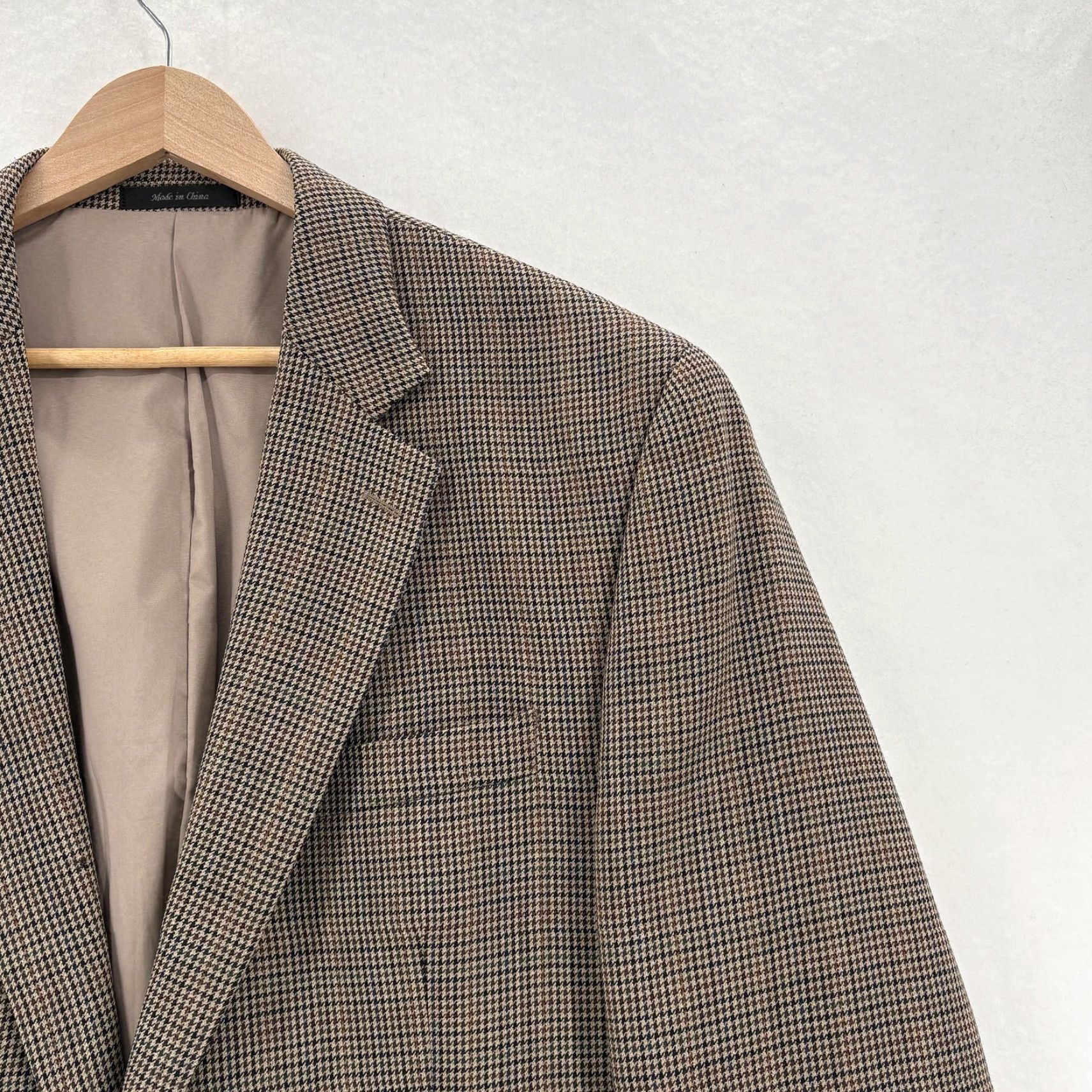 Ralph Lauren Lauren Ralph Lauren Blazer Mens 44L Brown Check Wool Tweed Sport Coat Jacket Size 44R - 2 Thumbnail