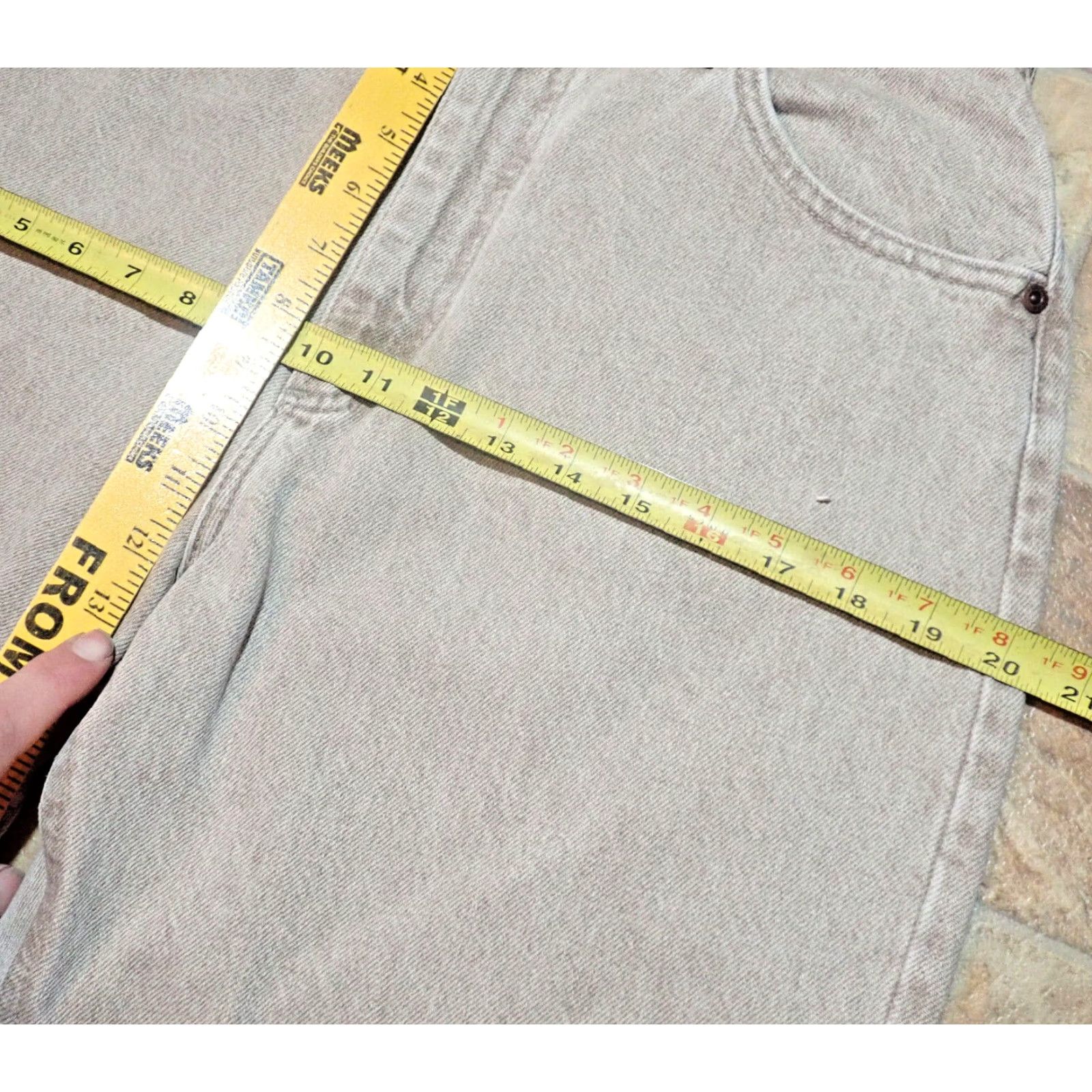 Lee Vintage Lee Women's High Waist Tapered Leg Jeans Size 12 Long Denim Made in USA Brown Size 29" - 7 Thumbnail