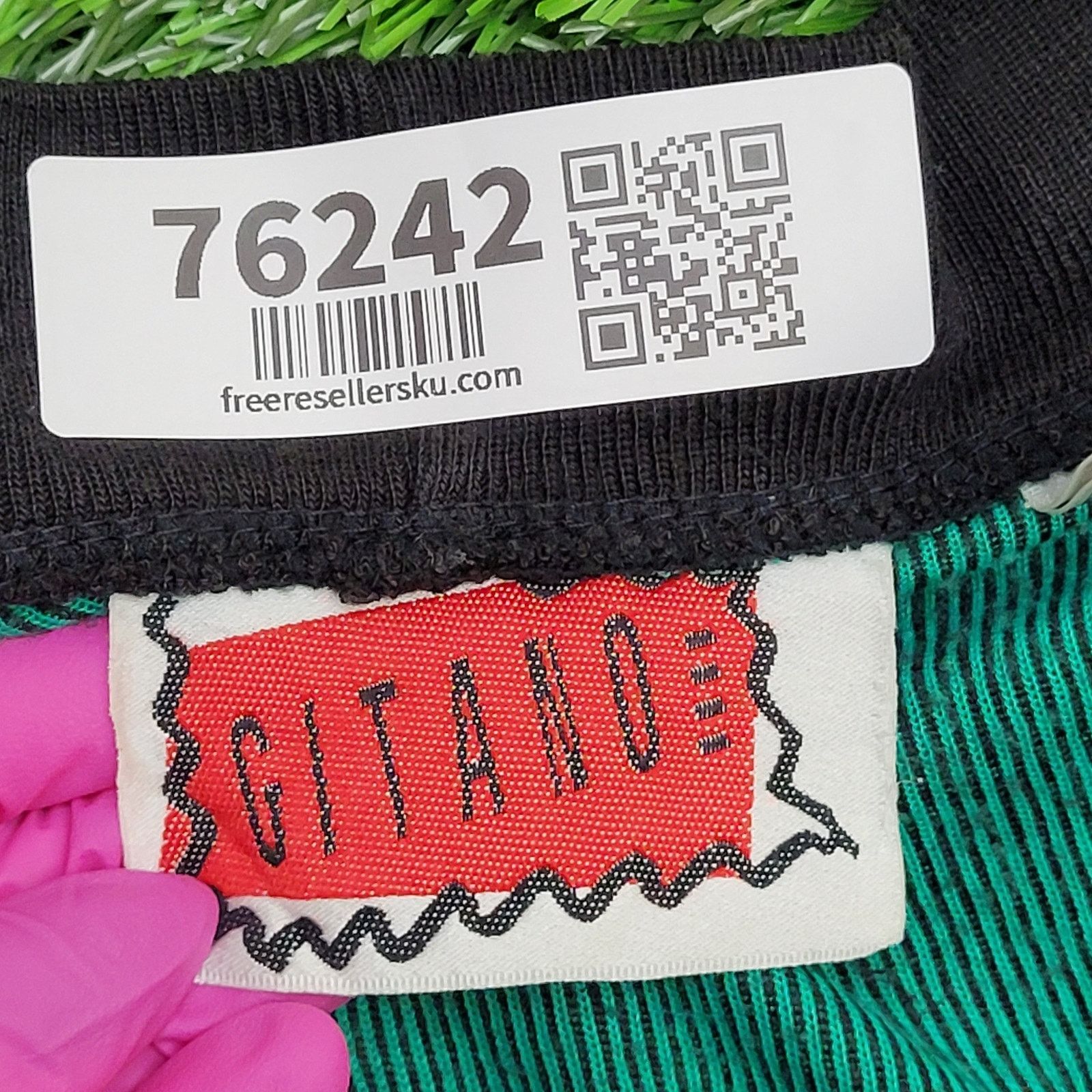 Vintage VTG Gitano Cardigan Womens Small 22x26 Baggy Blue-Green 90s Size S / US 4 / IT 40 - 9 Thumbnail