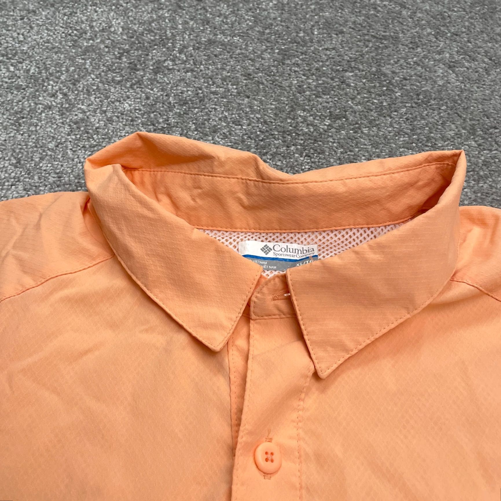 Vintage Columbia PFG Omni Shade Tamiami Shirt Mens XL Orange Short Sleeve Button-Up Pocket Top Size US XL / EU 56 / 4 - 3 Thumbnail