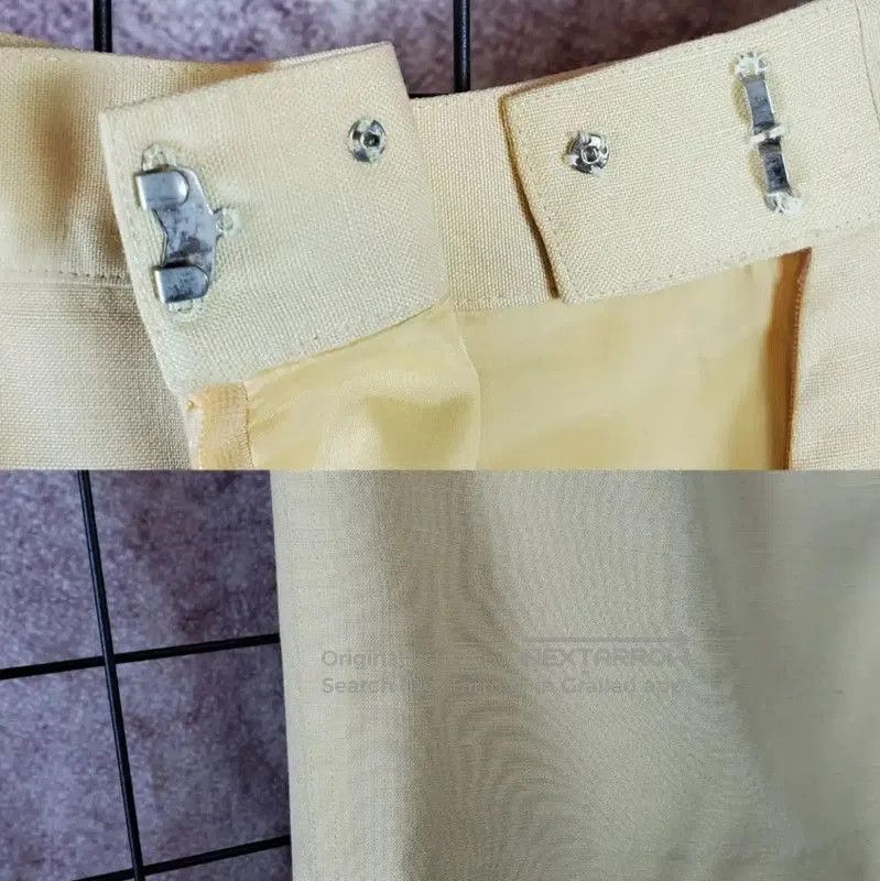 Dior Dior Midi Skirt in Light Yellow Linen Blend . Size 27" / US 4 / IT 40 - 8 Thumbnail