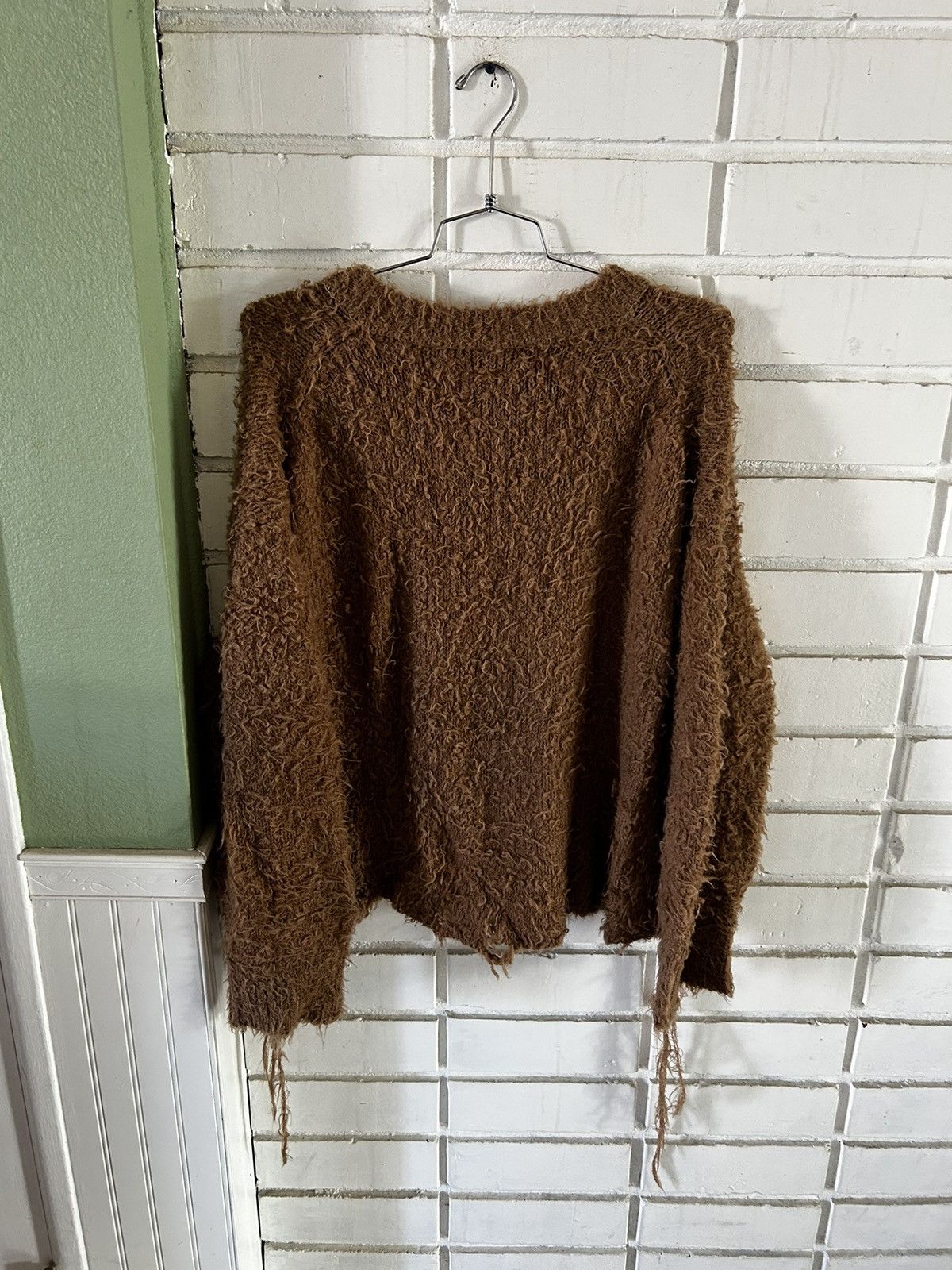 Doublet Doublet Animal Fur Cutoff Sweater (sz S) | Grailed