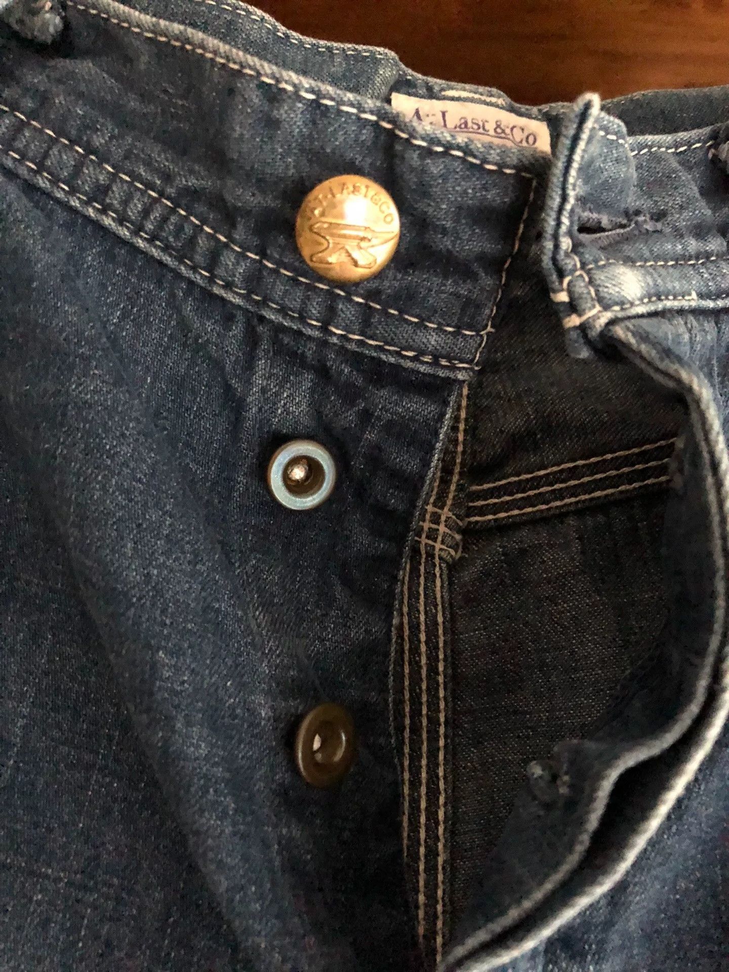 At Last & Co At Last Co Washed Straight Wide-Leg Jeans Size US 32 / EU 48 - 5 Thumbnail