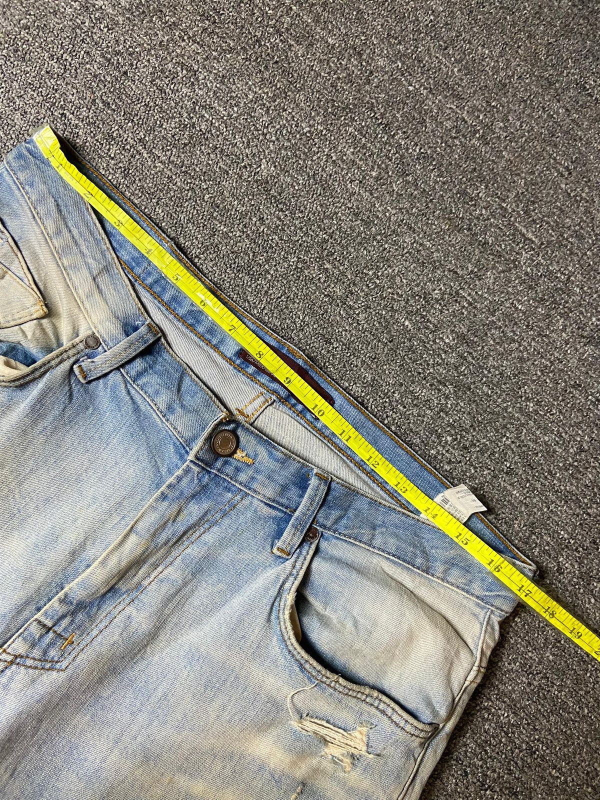 Vintage × Zara ZARA MEN Distressed Denim Ripped Jeans (119) Size US 34 / EU 50 - 3 Thumbnail