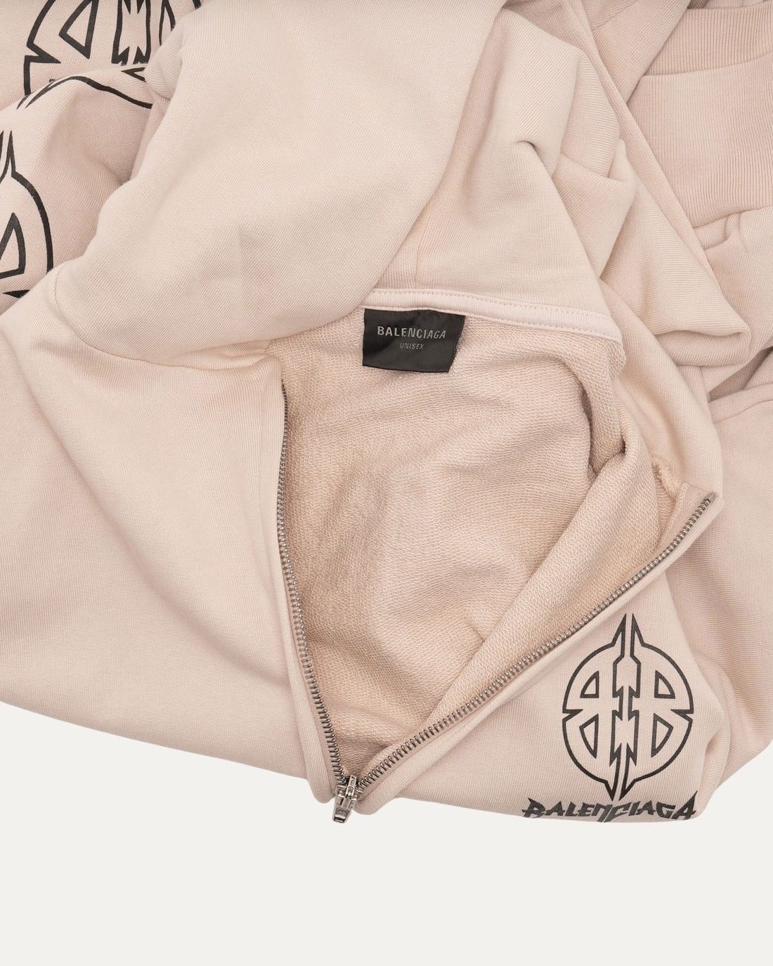 Balenciaga Metal BB Stencil Zip Up Hoodie Size US L / EU 52-54 / 3 - 3 Thumbnail