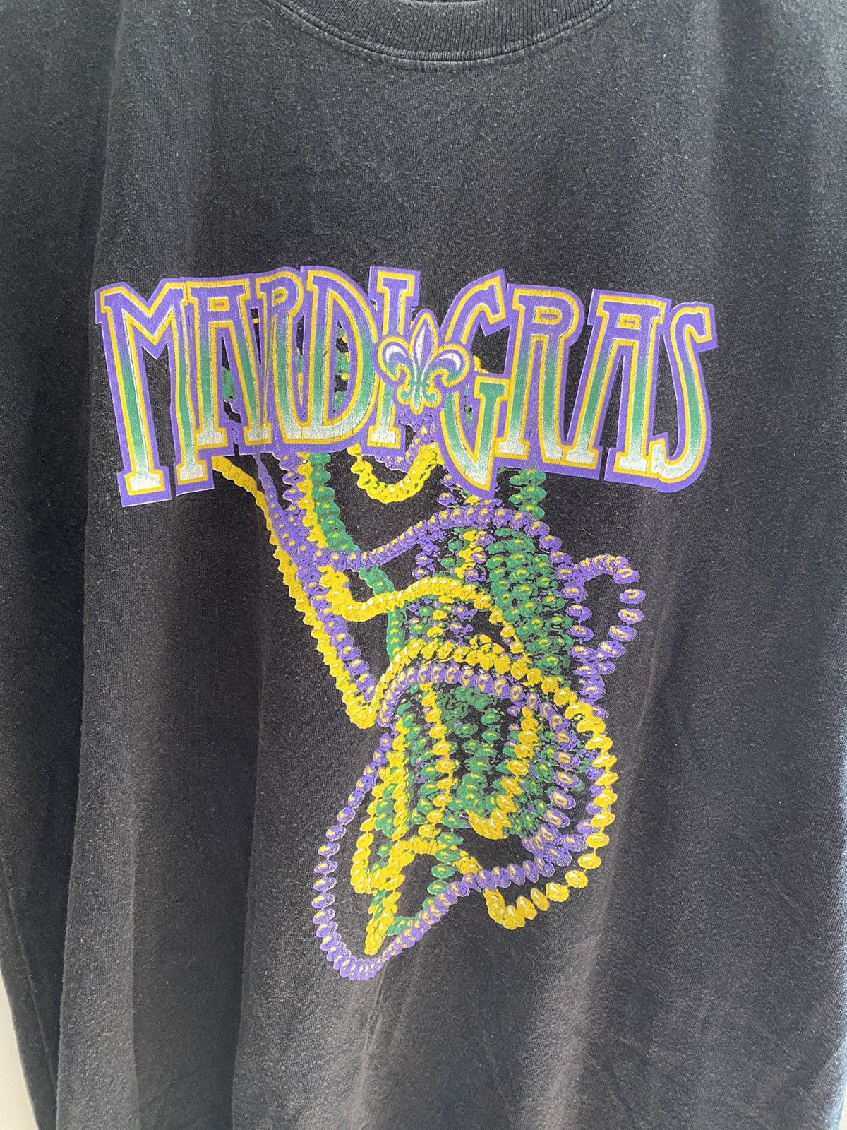 Vintage Vintage 90s Mardi Gras T-Shirt Size US L / EU 52-54 / 3 - 2 Thumbnail