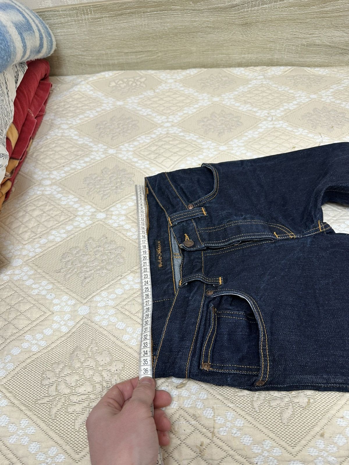 Nudie Jeans 🔥 Nudie Grim Tim Vintage Slim Fit Navy Jeans Denim Pants Size US 32 / EU 48 - 9 Thumbnail