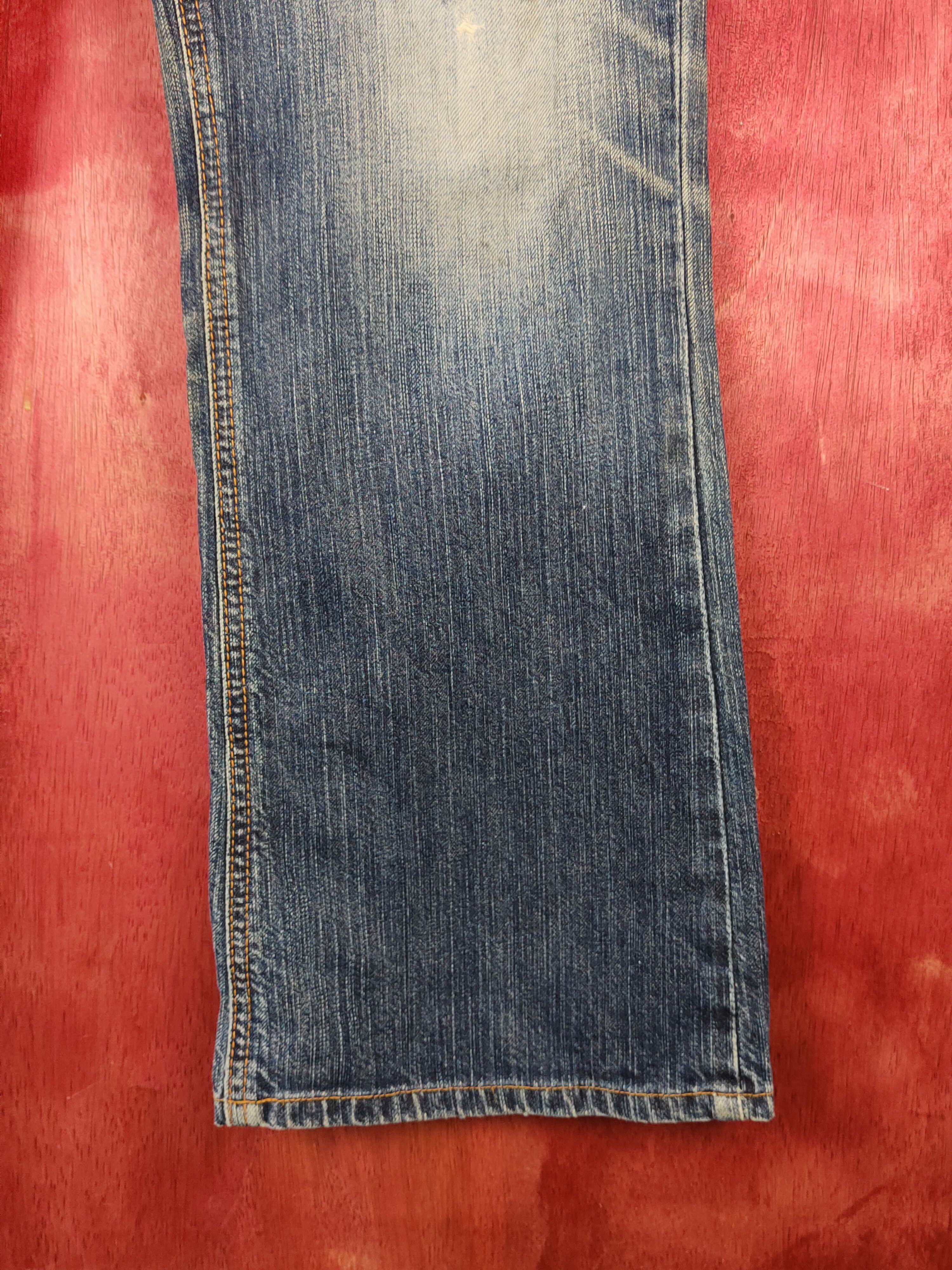 Edwin Edwin Dark Blue Distressed Ripped Jeans #S2204 Size US 32 / EU 48 - 7 Thumbnail