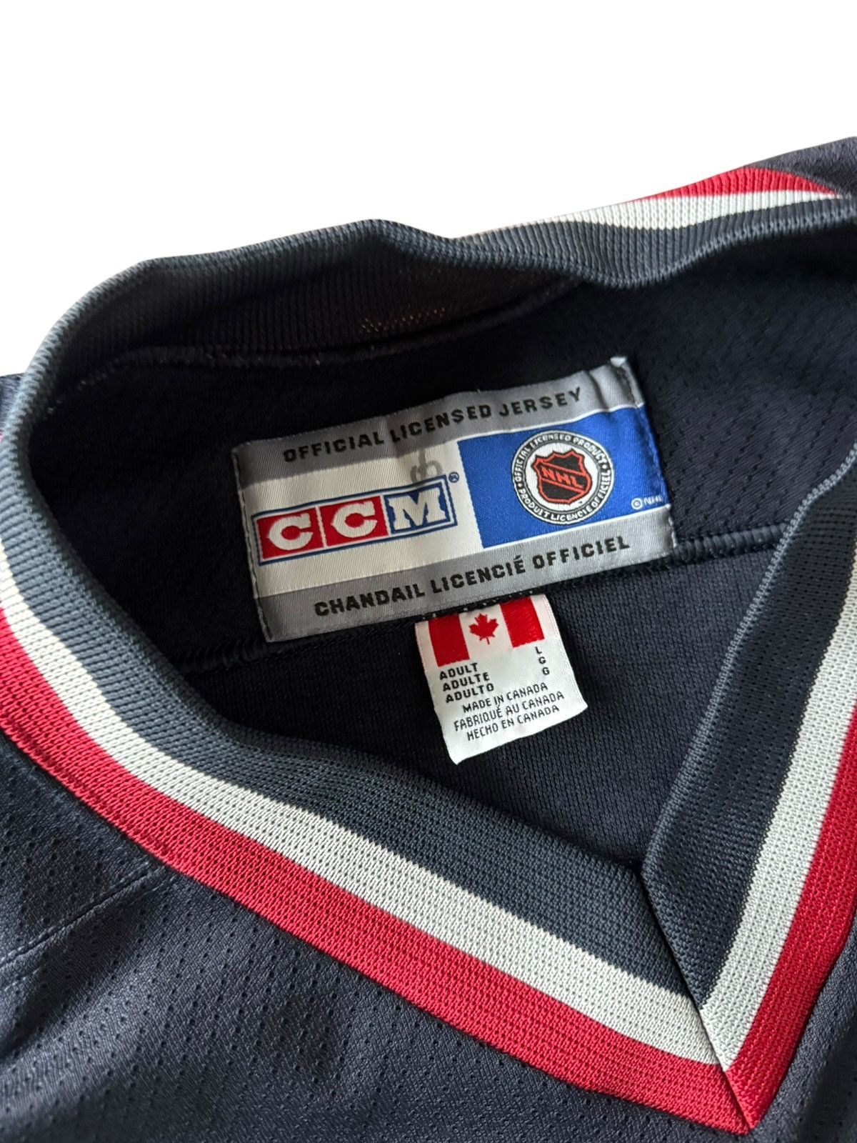 Ccm Vancouver Canucks Hockey Jersey Size Large Blank VTG Size US L / EU 52-54 / 3 - 3 Thumbnail