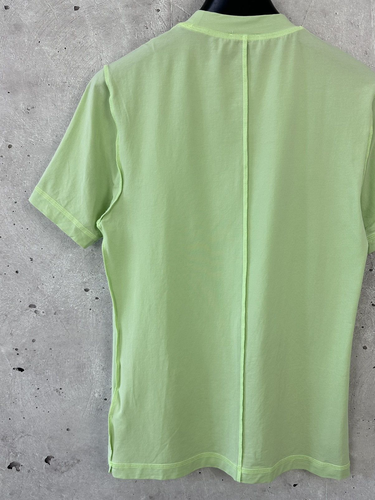 Ganni Gianni Logo Stretch-Cotton Jersey Top in Light Green Size XS / US 0-2 / IT 36-38 - 8 Thumbnail